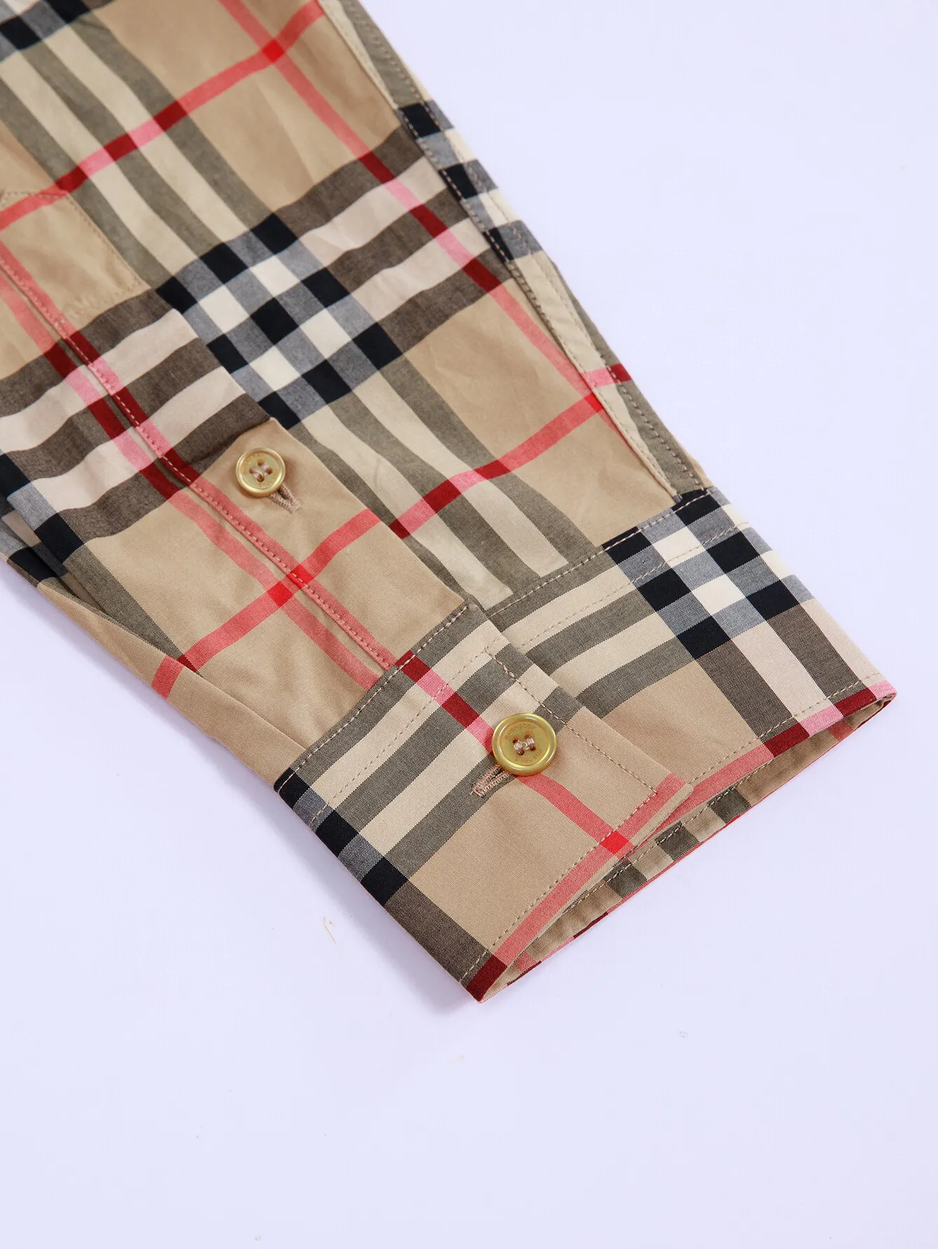 Logo Print Vintage Check Cotton Shirt D15016365 — view 7