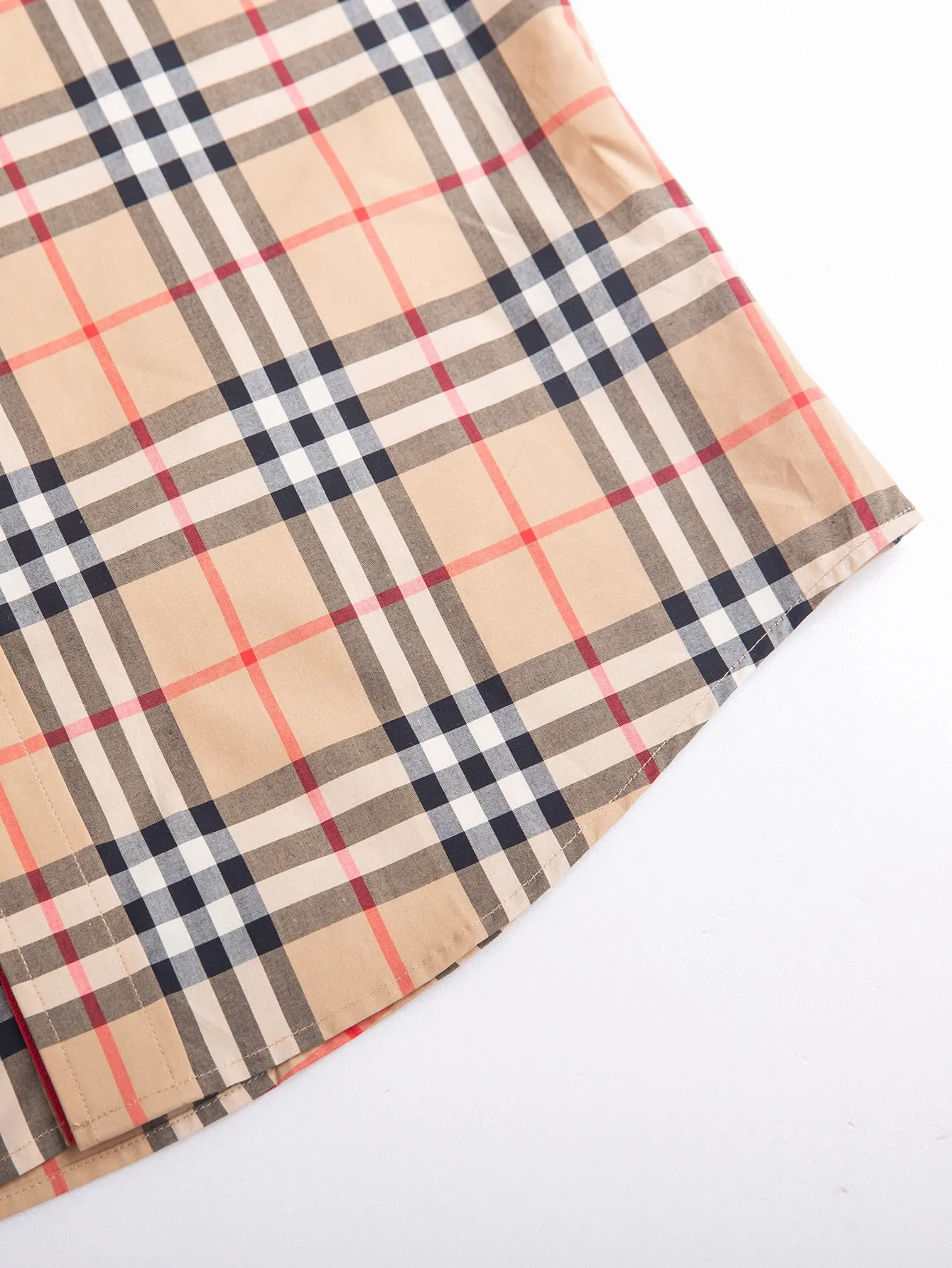 Check Cotton Poplin Shirt D15016364 — view 6