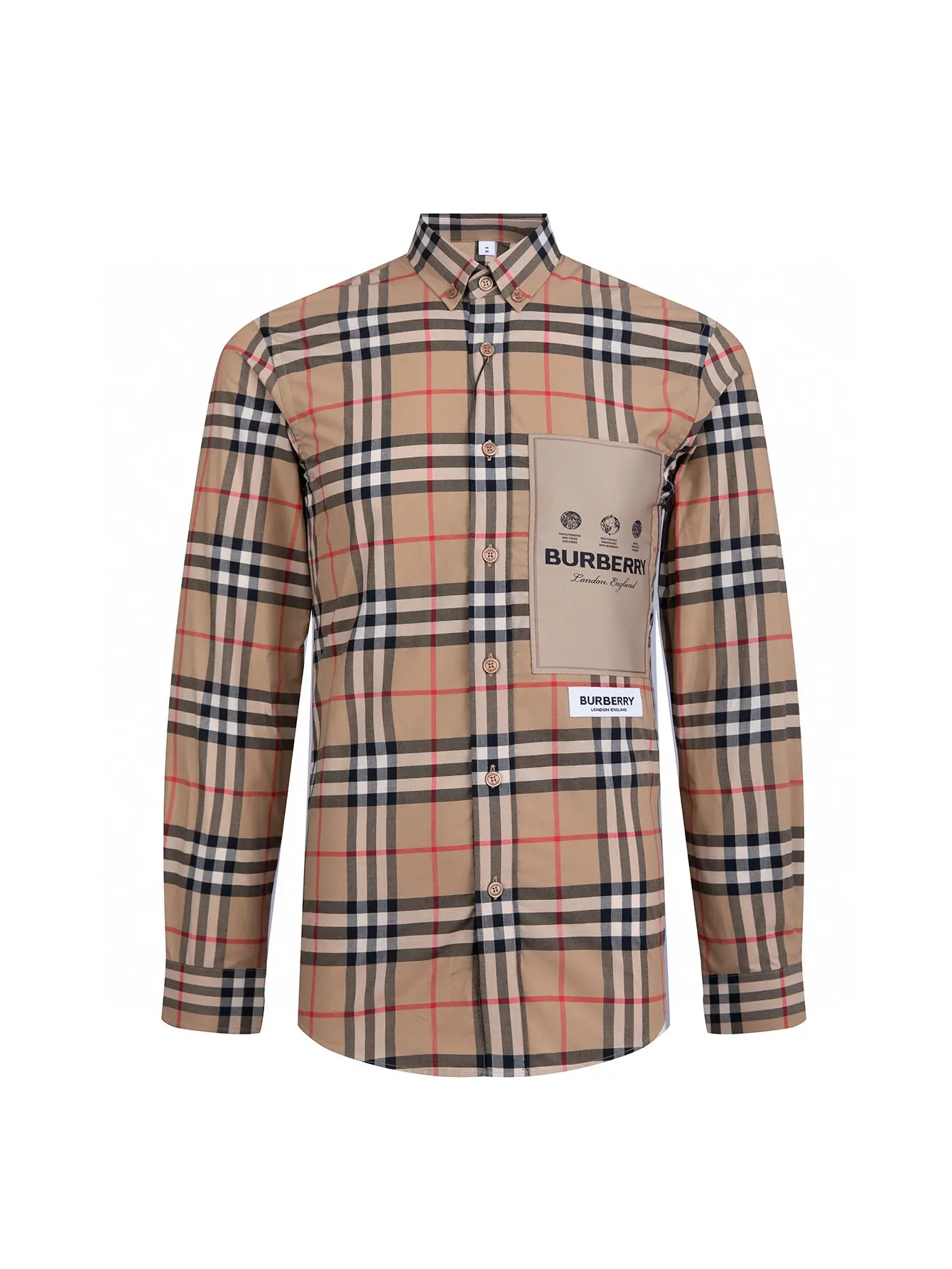 Check Cotton Poplin Long-Sleeve Shirt D15016361