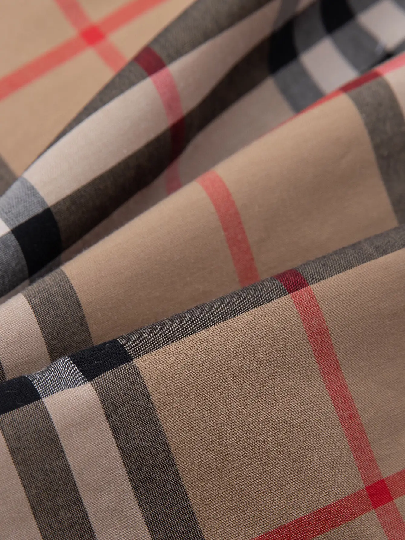 Check Cotton Poplin Long-Sleeve Shirt D15016361 — view 10