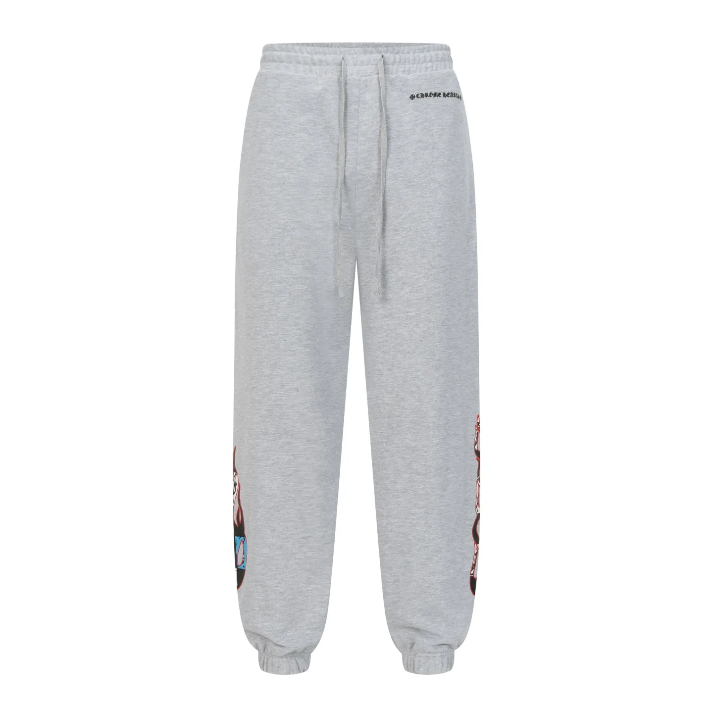 Flame Print Logo Cotton-Blend Sweatpants D15513991 — view 3