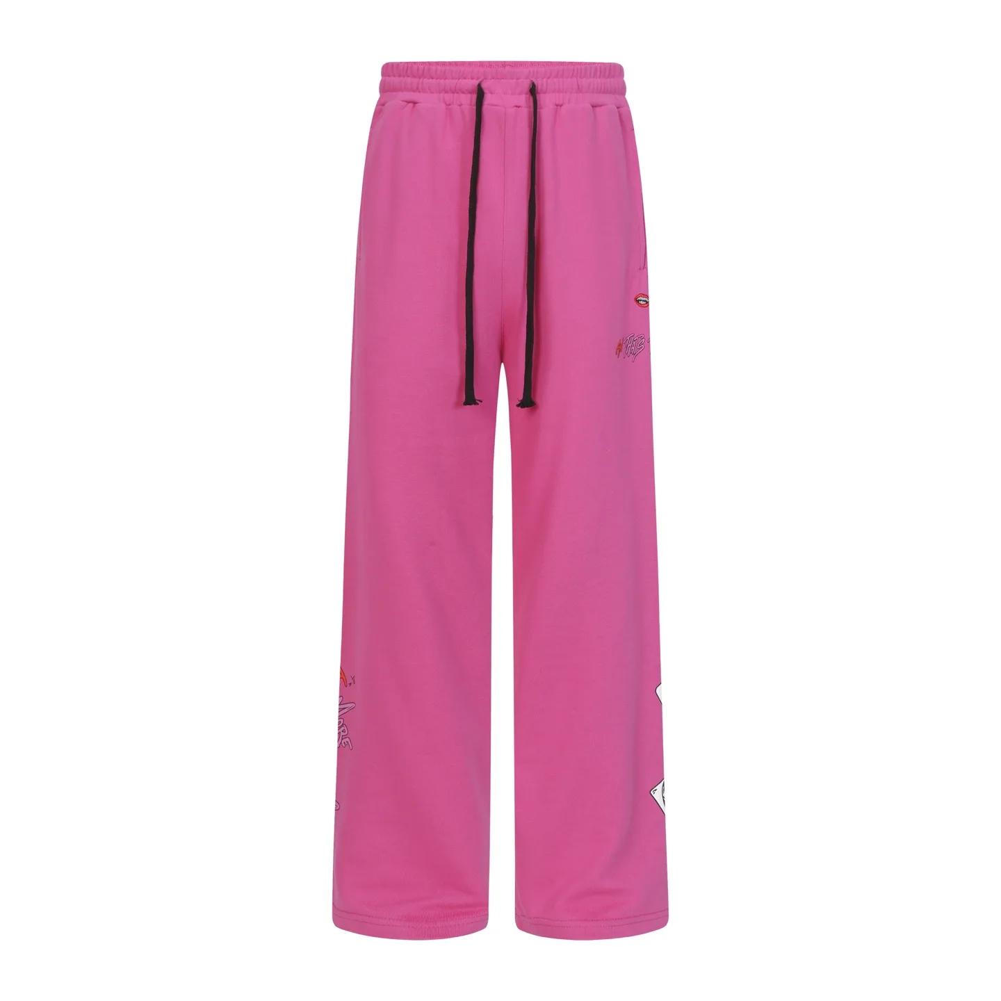 Graffiti Print Wide-Leg Sweatpants D15513944 — view 2
