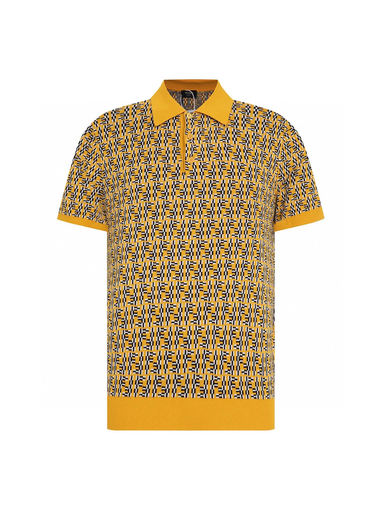 FF Monogram Jacquard Knit Polo Shirt D15516348
