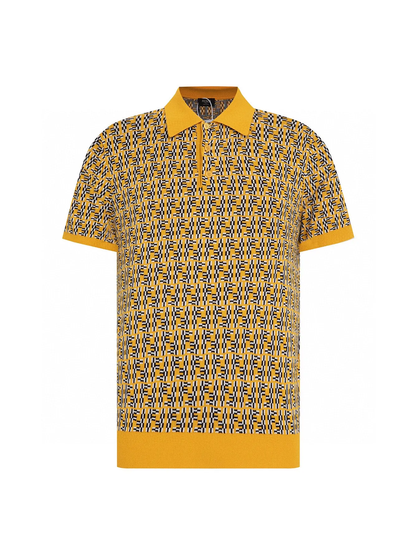 FF Monogram Jacquard Knit Polo Shirt D15516348