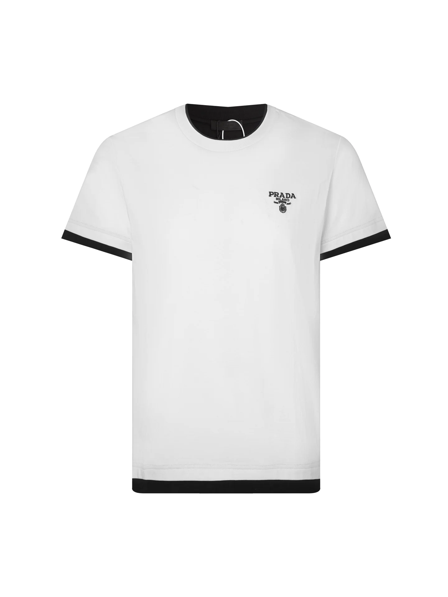 Logo-Embroidered Layered Mercerized Cotton T-Shirt D15515665