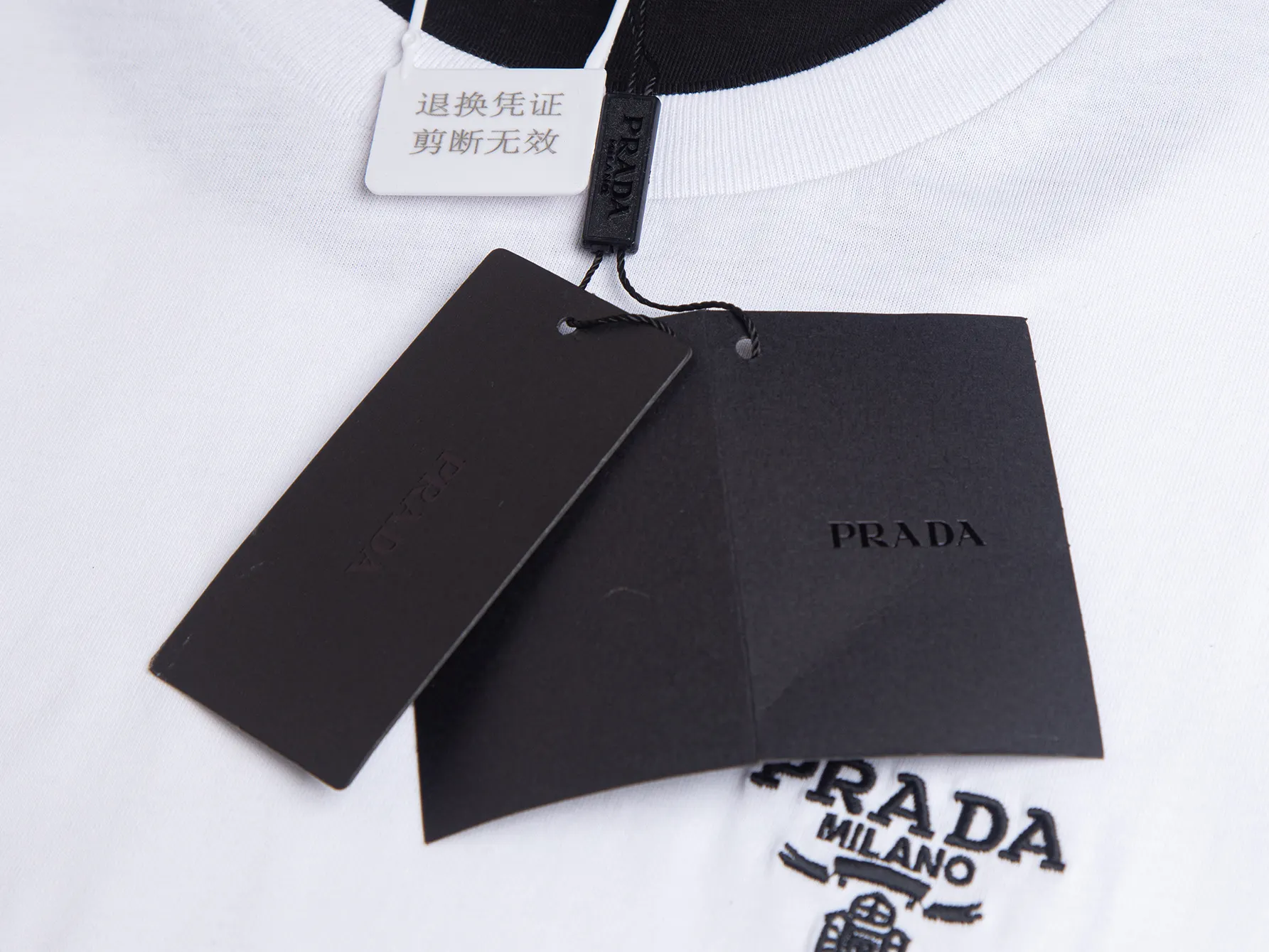 Logo-Embroidered Layered Mercerized Cotton T-Shirt D15515665 — view 4