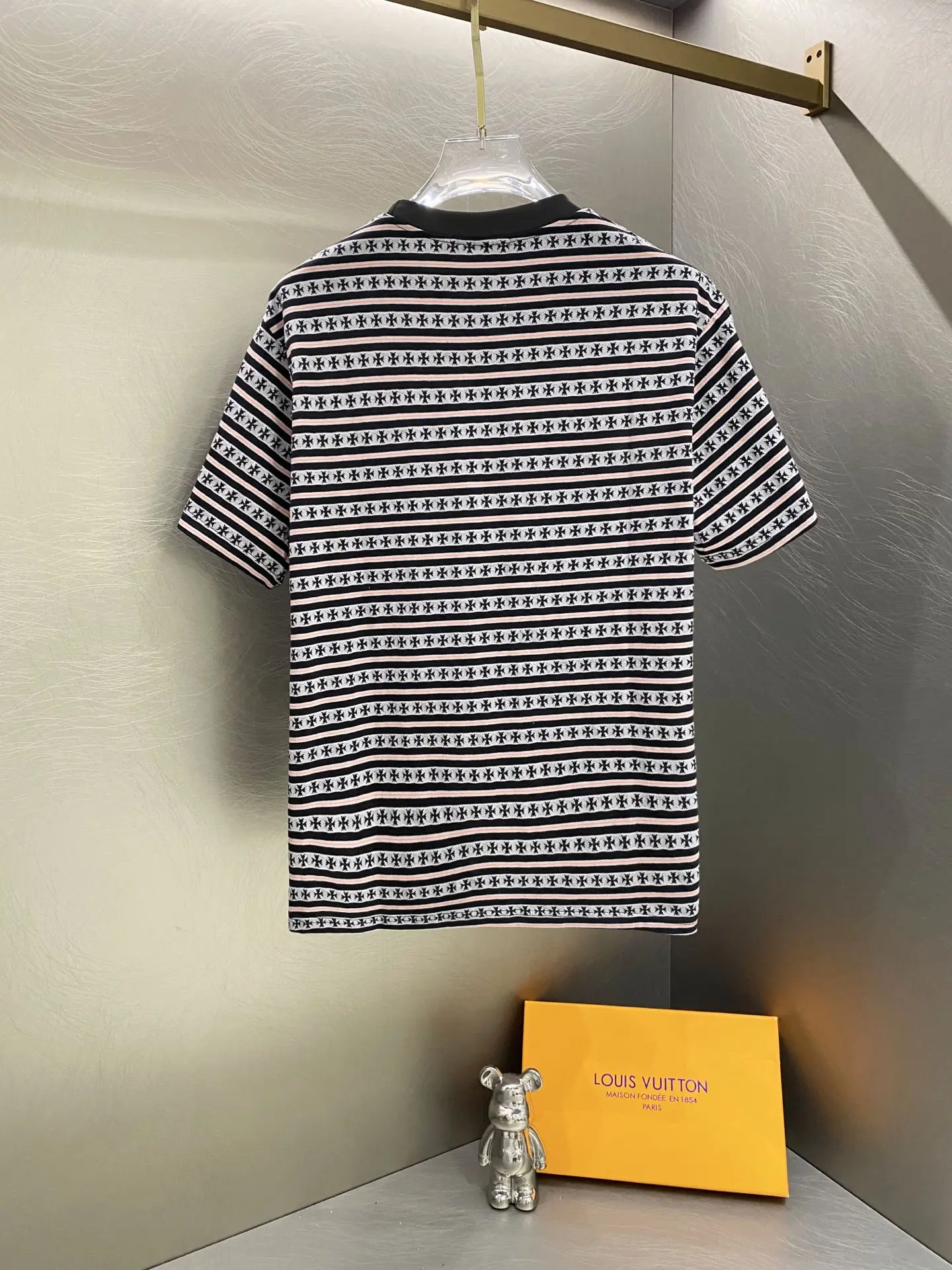 Striped Logo-Print Cotton T-Shirt D15519622 — view 2