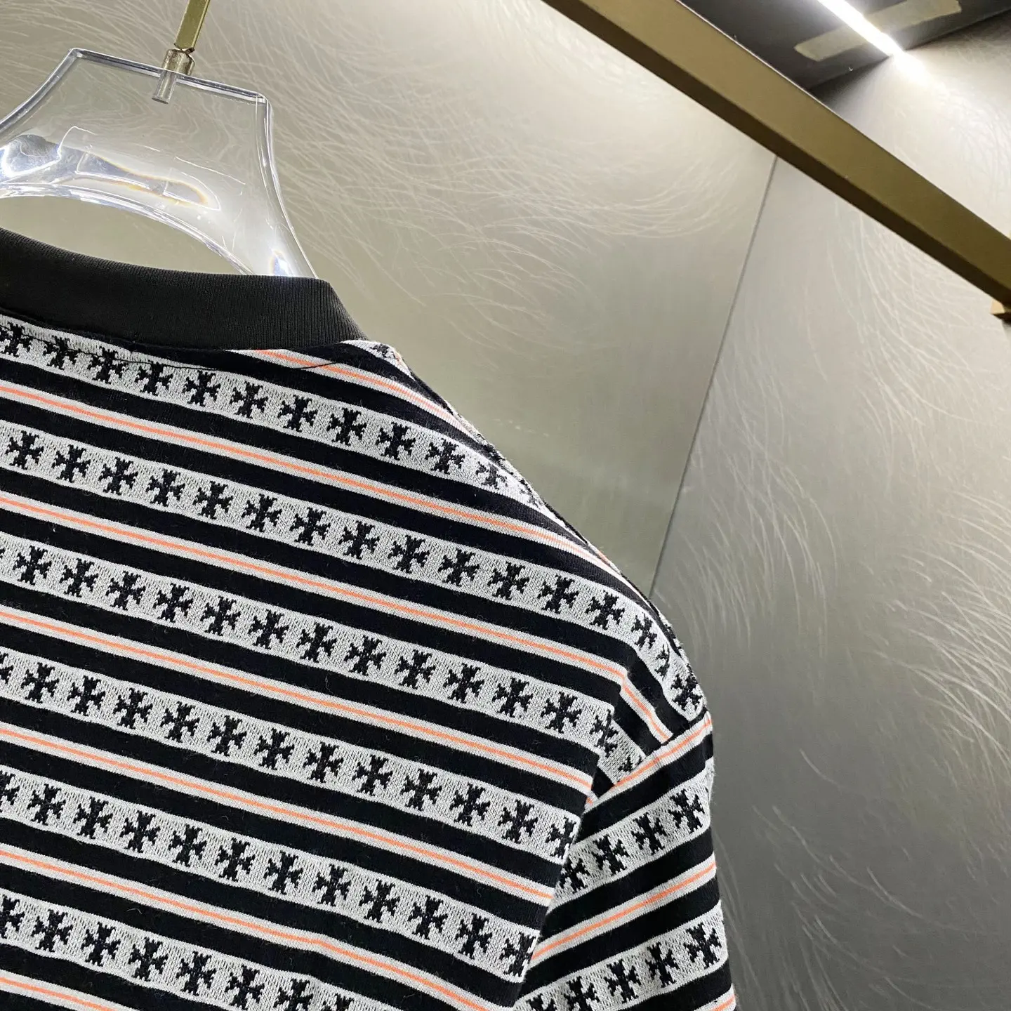 Striped Logo-Print Cotton T-Shirt D15519622 — view 3