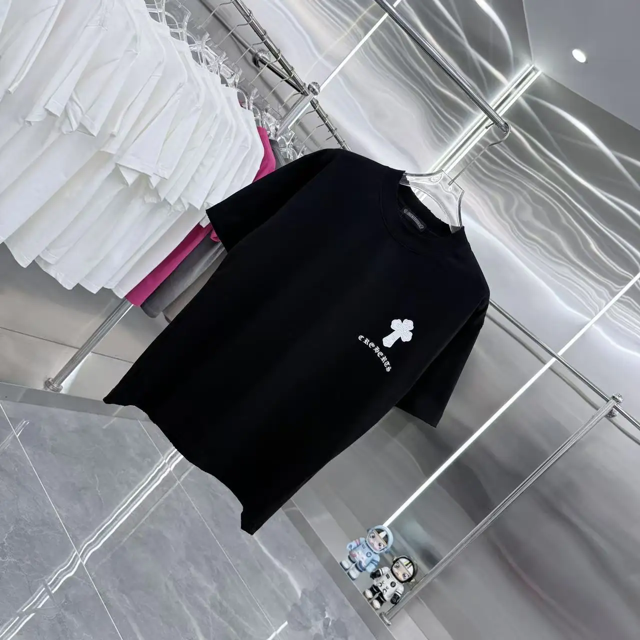 Distressed Logo Print Cotton T-Shirt D15514359 — view 2