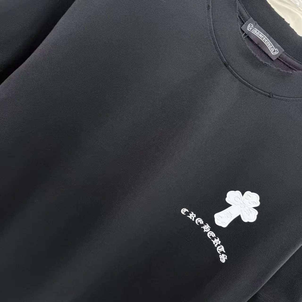 Distressed Logo Print Cotton T-Shirt D15514359 — view 5