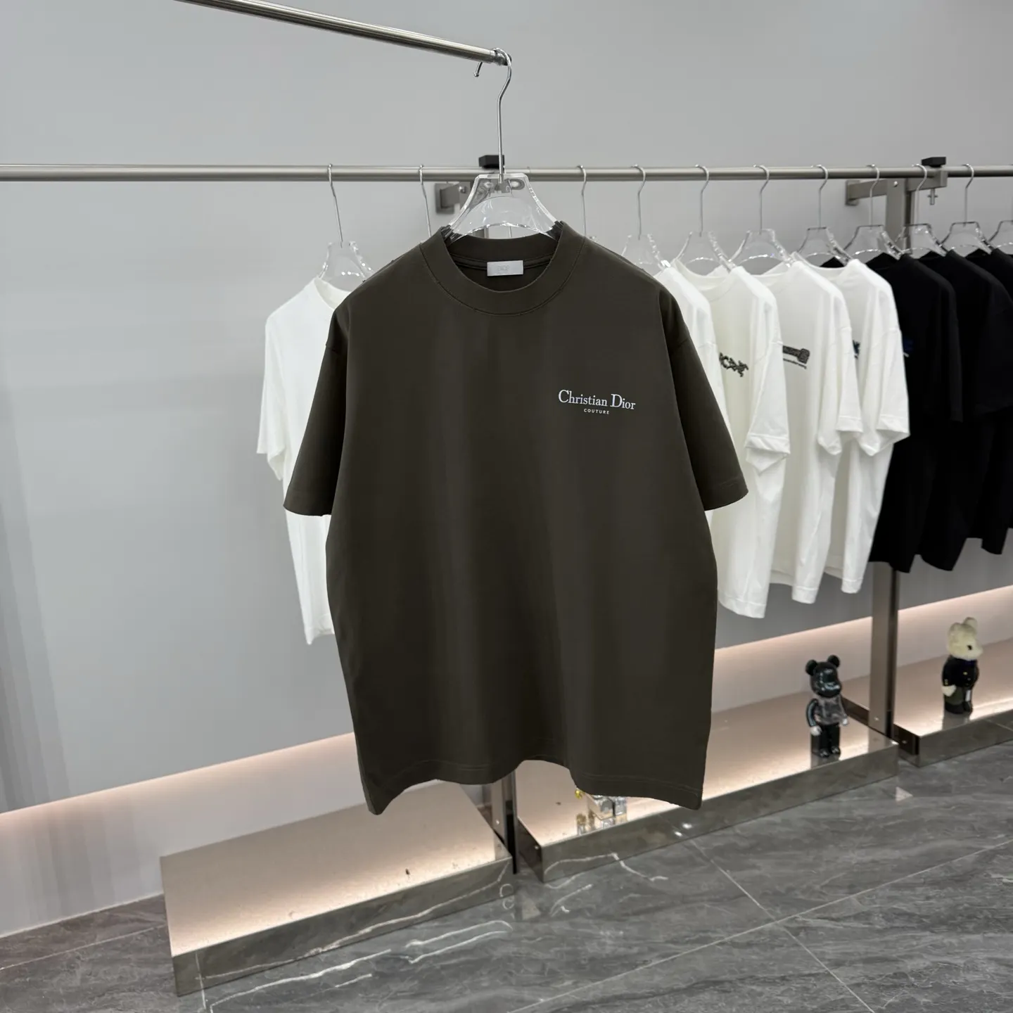Couture Logo Embroidered Cotton T-Shirt D15514301