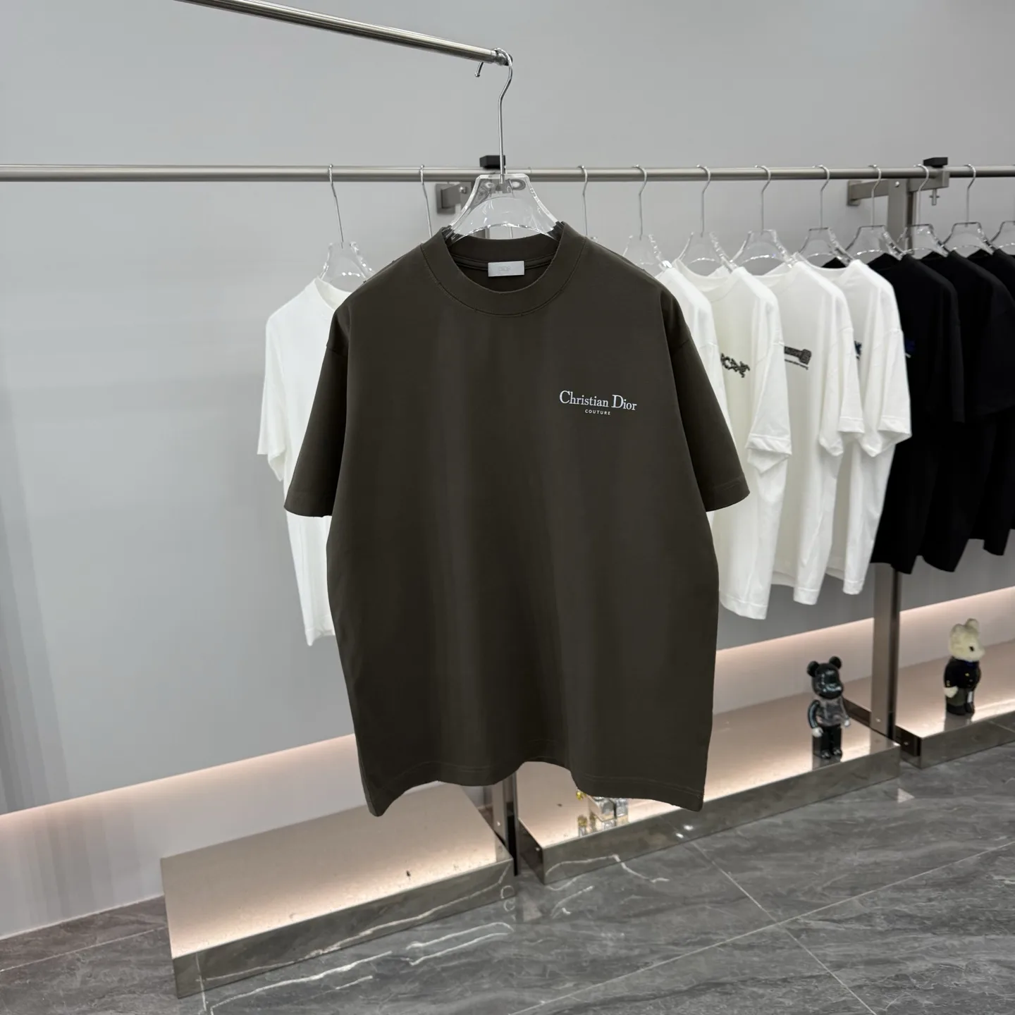 Couture Logo Embroidered Cotton T-Shirt D15514301