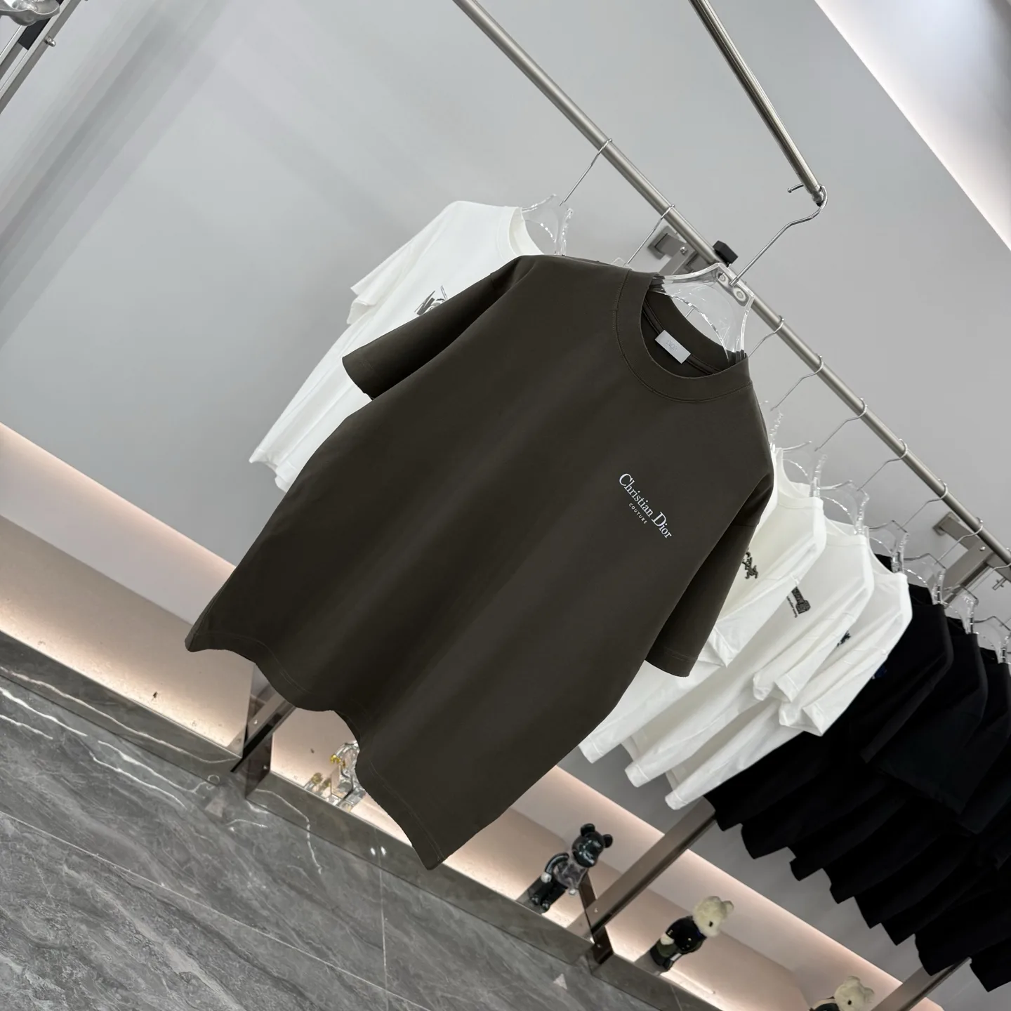 Couture Logo Embroidered Cotton T-Shirt D15514301 — view 2