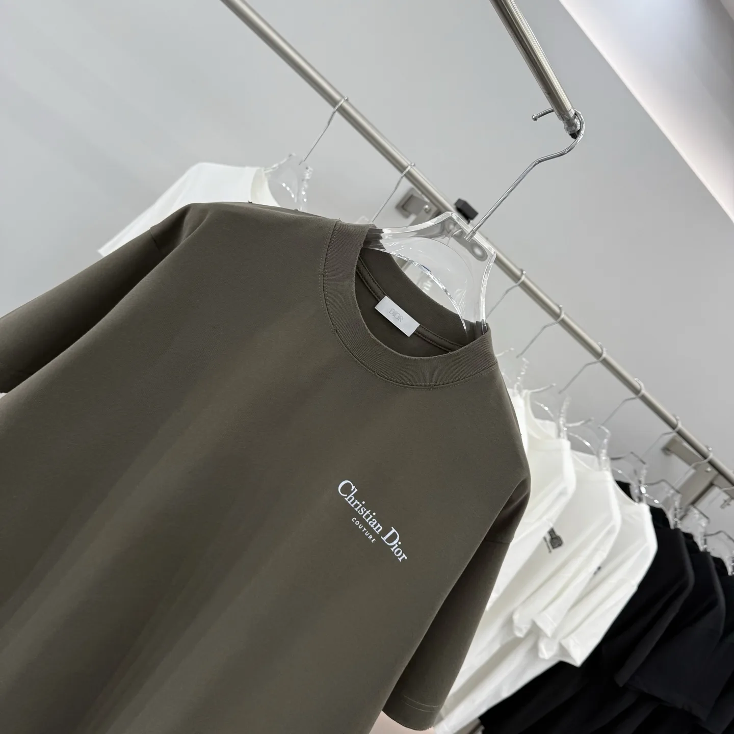 Couture Logo Embroidered Cotton T-Shirt D15514301 — view 3