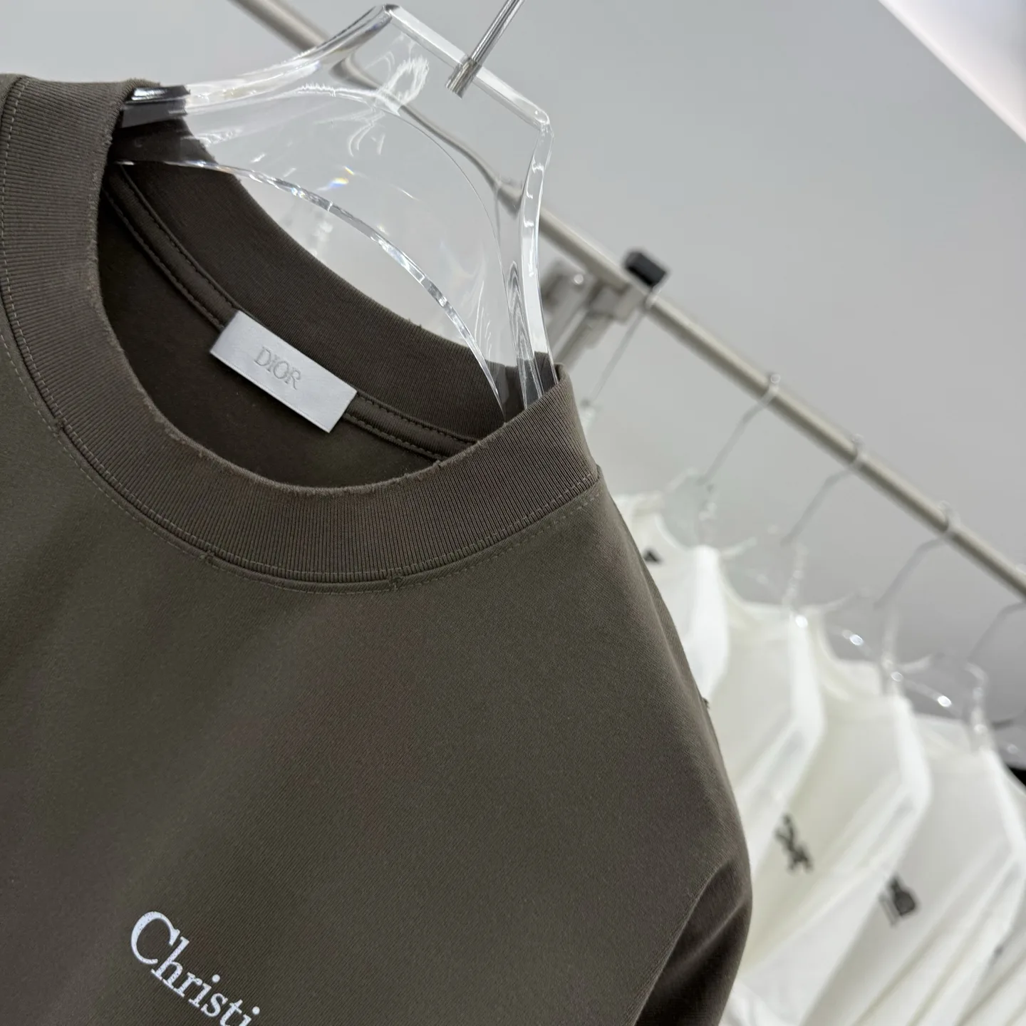 Couture Logo Embroidered Cotton T-Shirt D15514301 — view 4