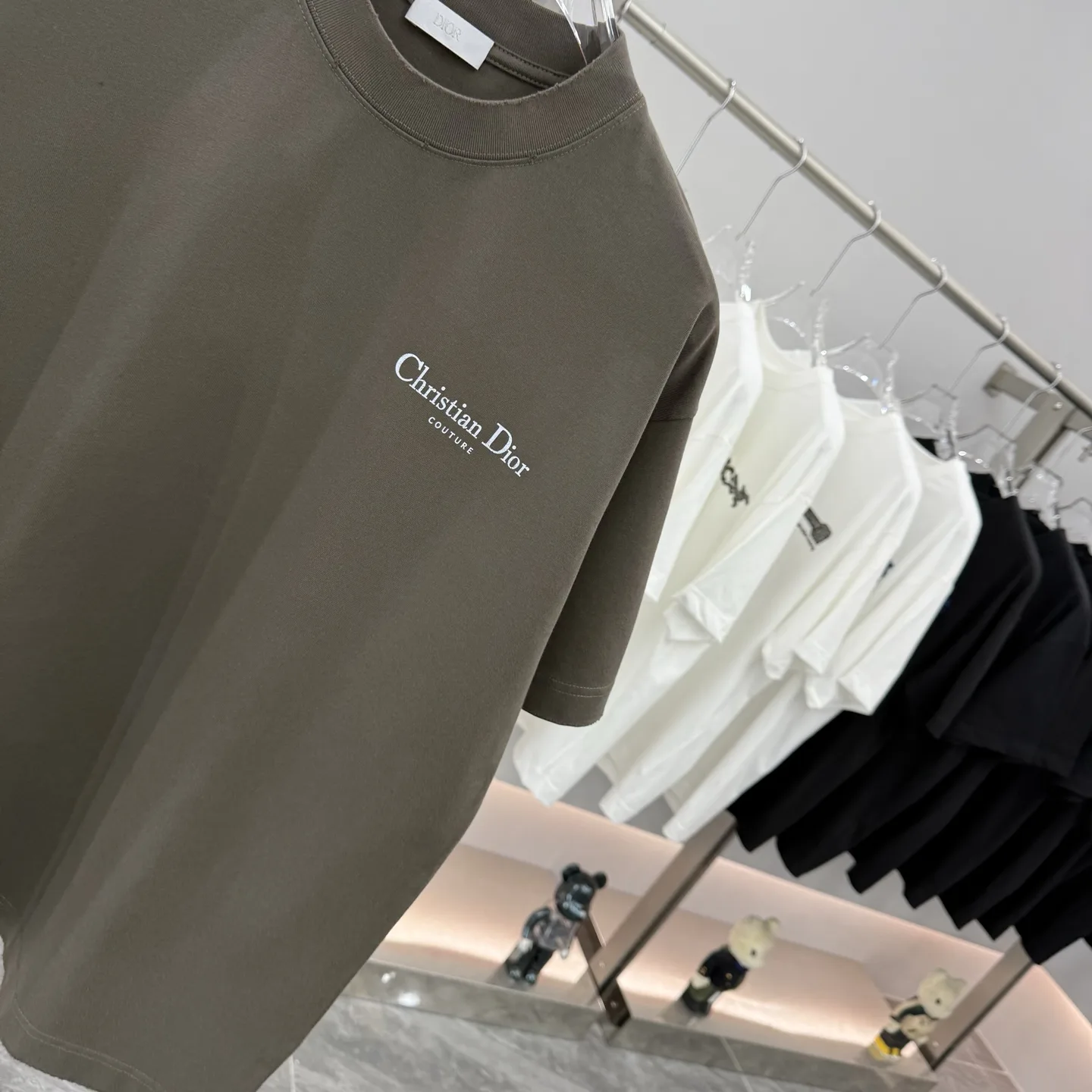 Couture Logo Embroidered Cotton T-Shirt D15514301 — view 5