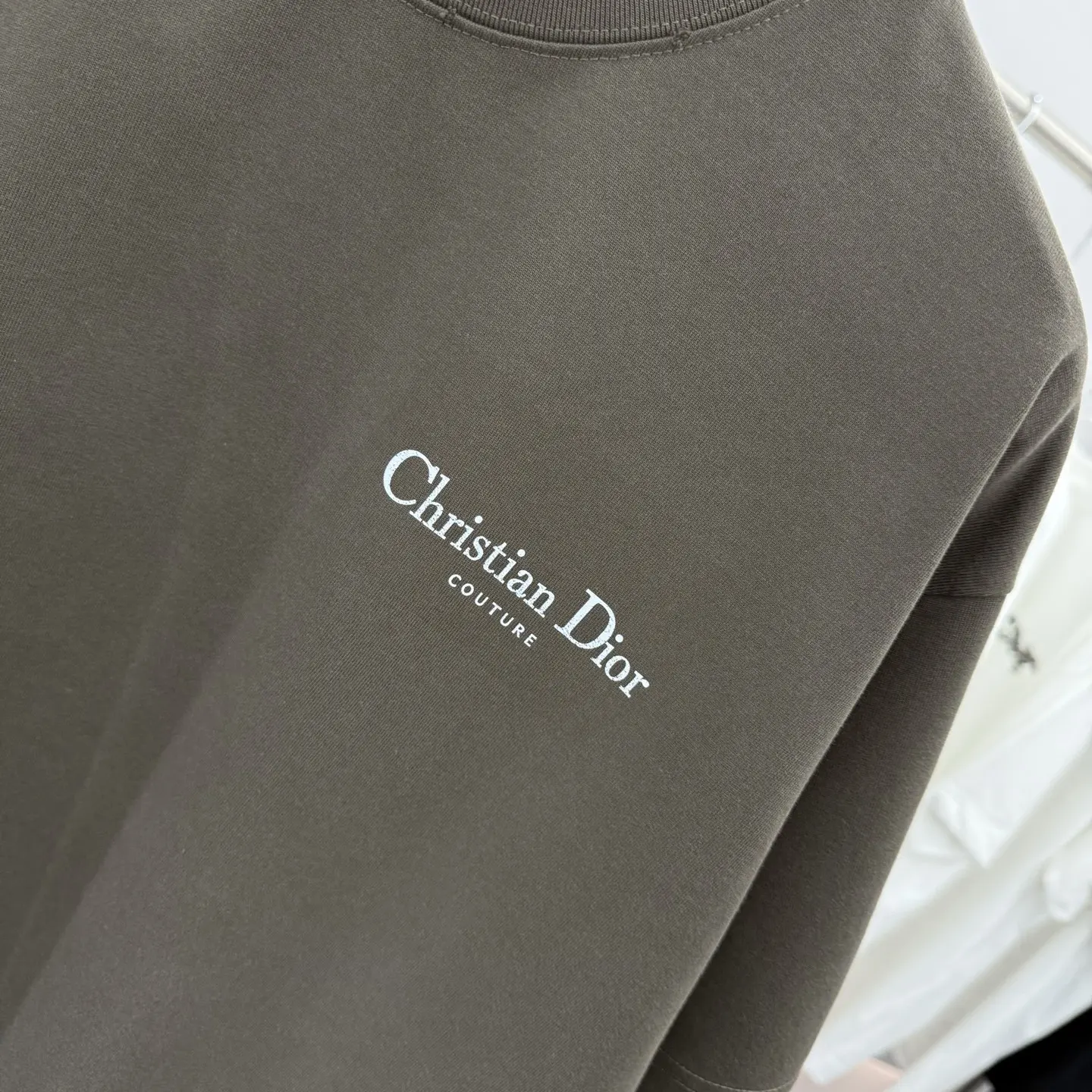 Couture Logo Embroidered Cotton T-Shirt D15514301 — view 6