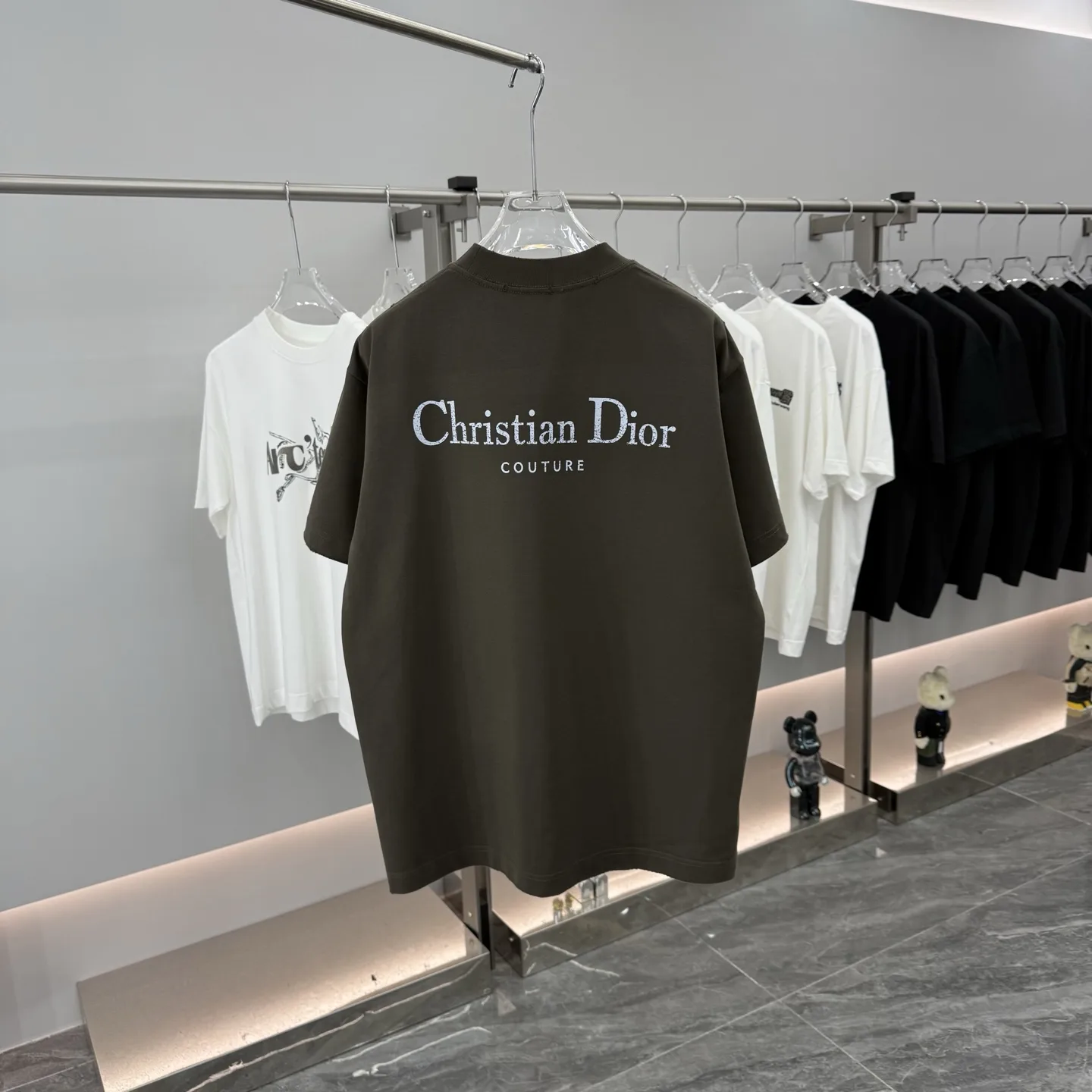 Couture Logo Embroidered Cotton T-Shirt D15514301 — view 7