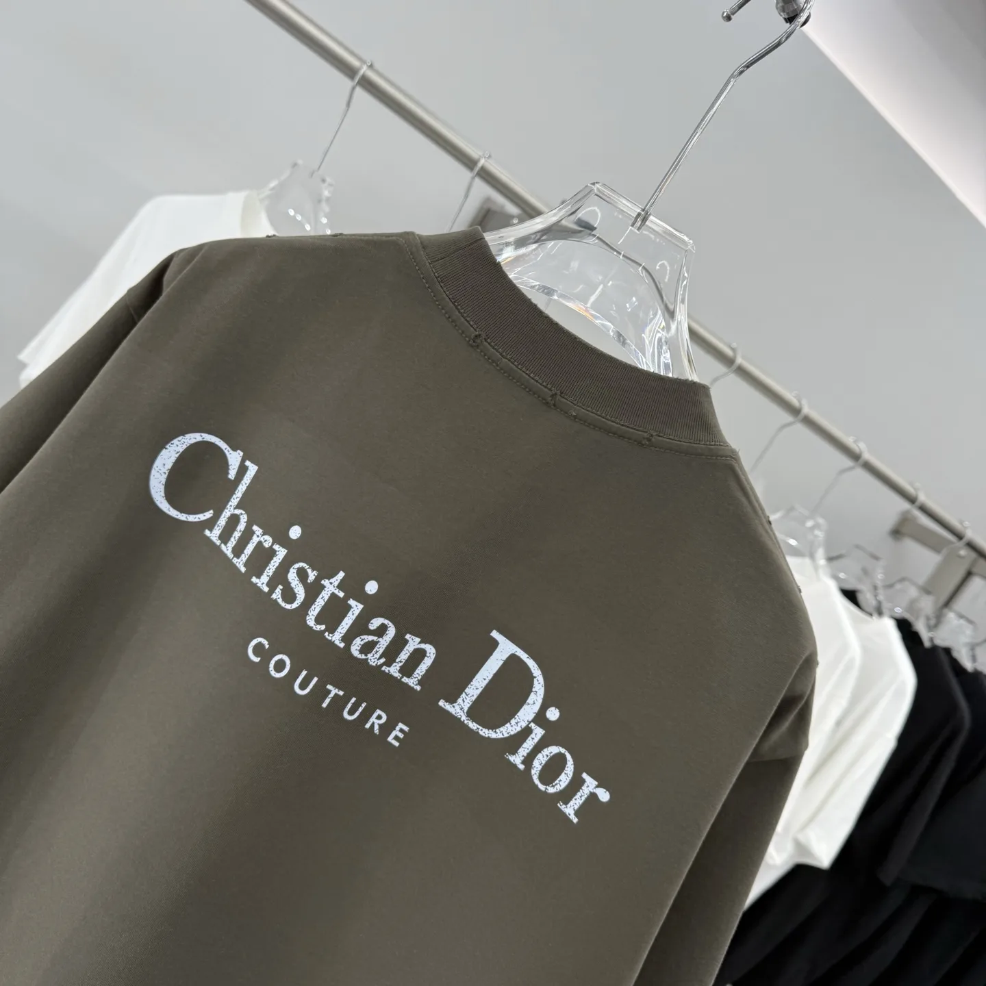 Couture Logo Embroidered Cotton T-Shirt D15514301 — view 8