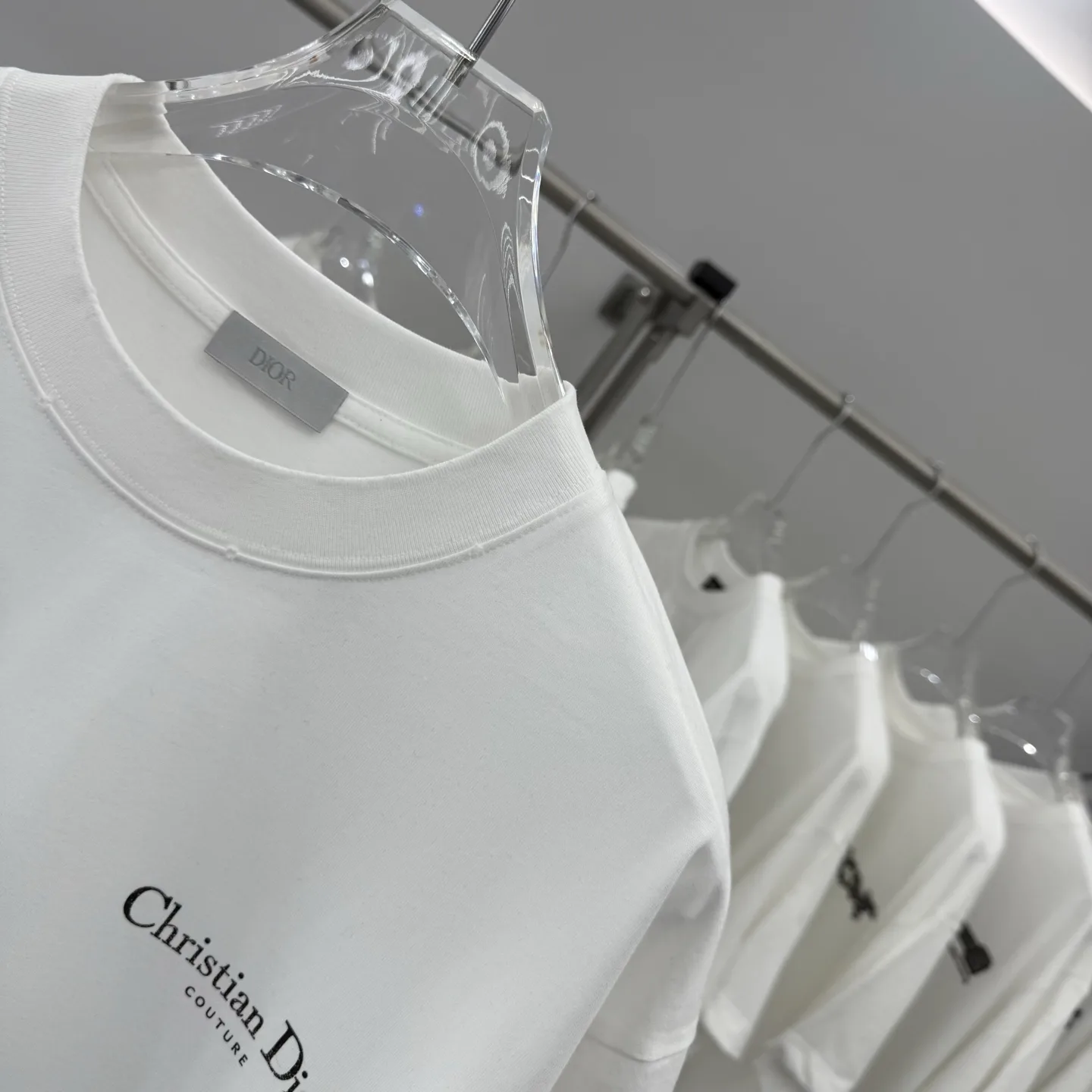 Christian Dior Couture Logo Cotton T-Shirt D15514300 — view 4