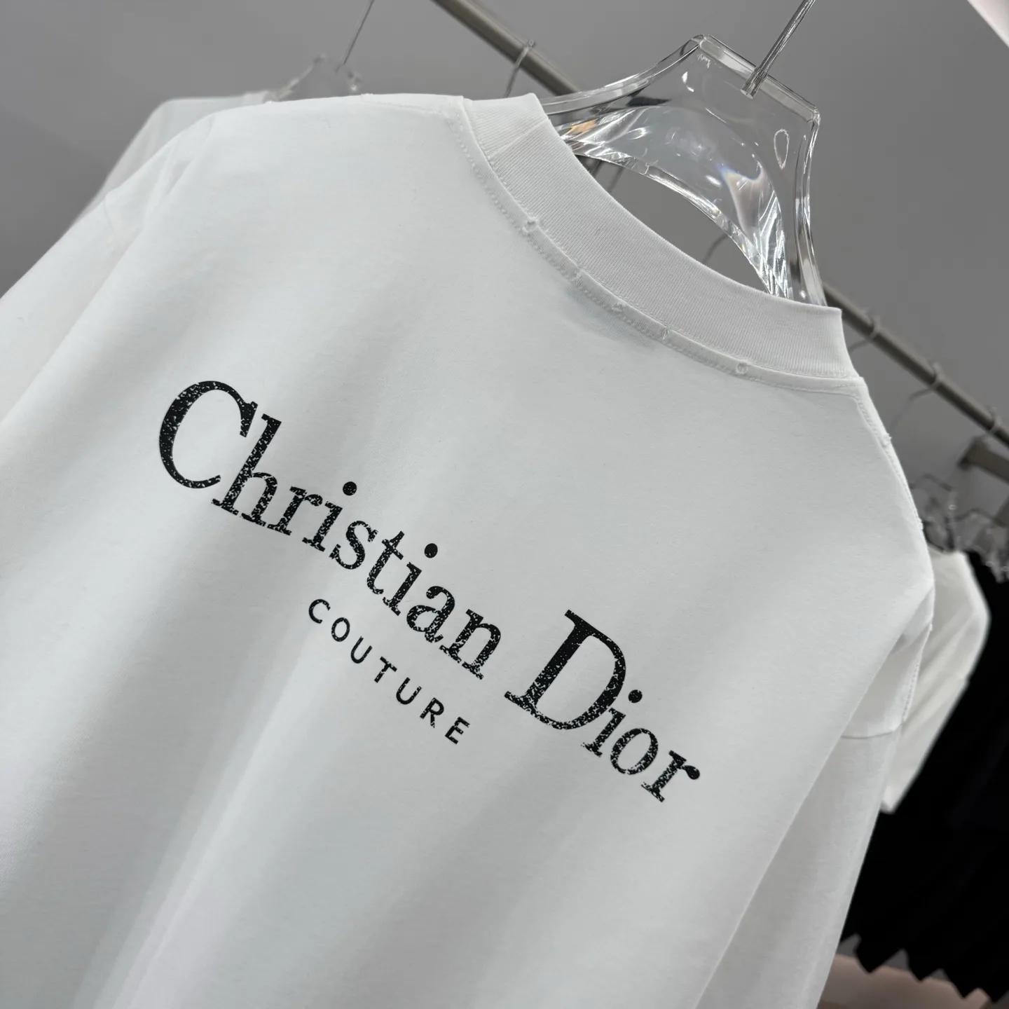 Christian Dior Couture Logo Cotton T-Shirt D15514300 — view 8
