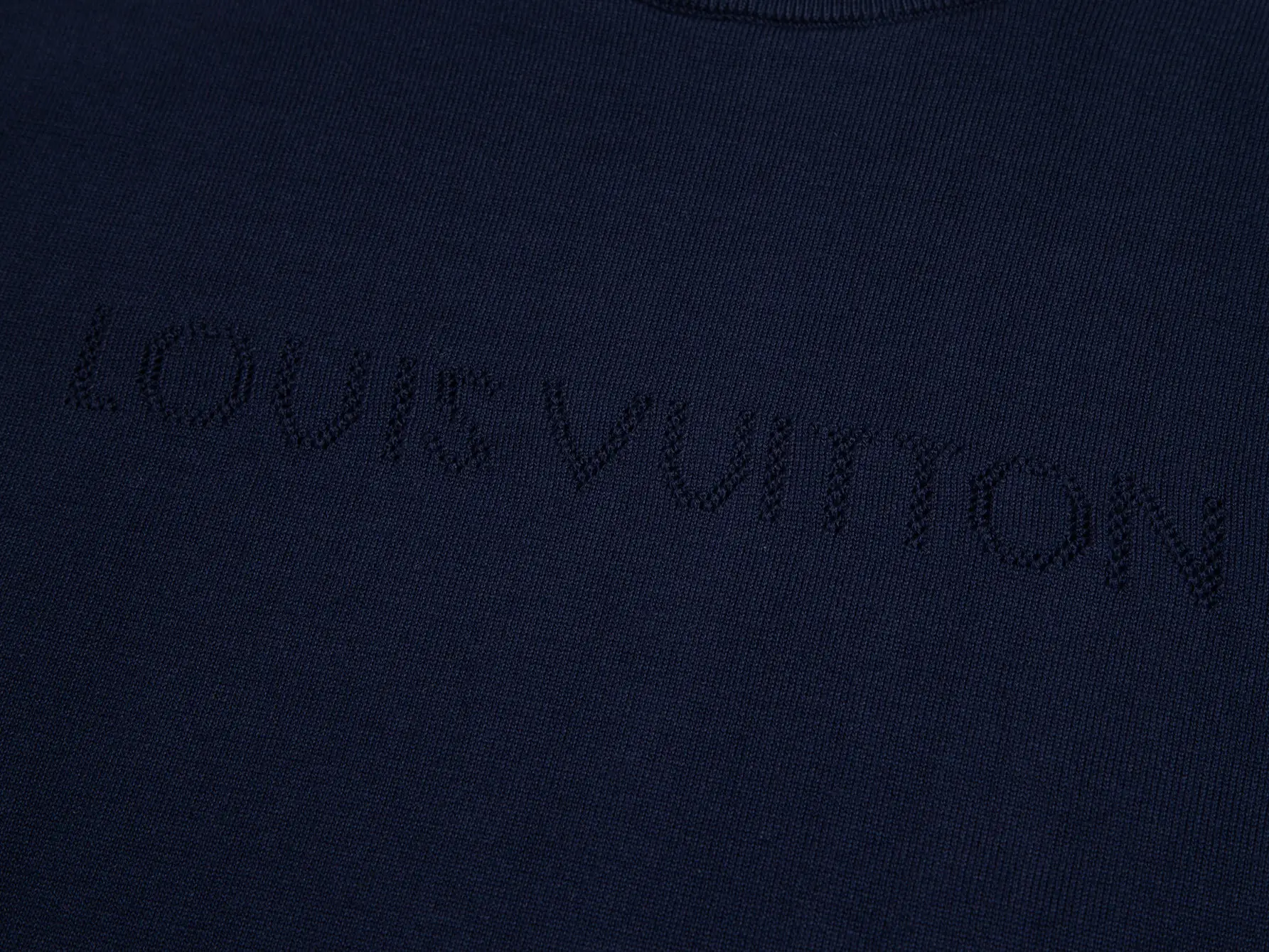 Logo-Embroidered Wool-Blend Knit T-Shirt D15516205 — view 3