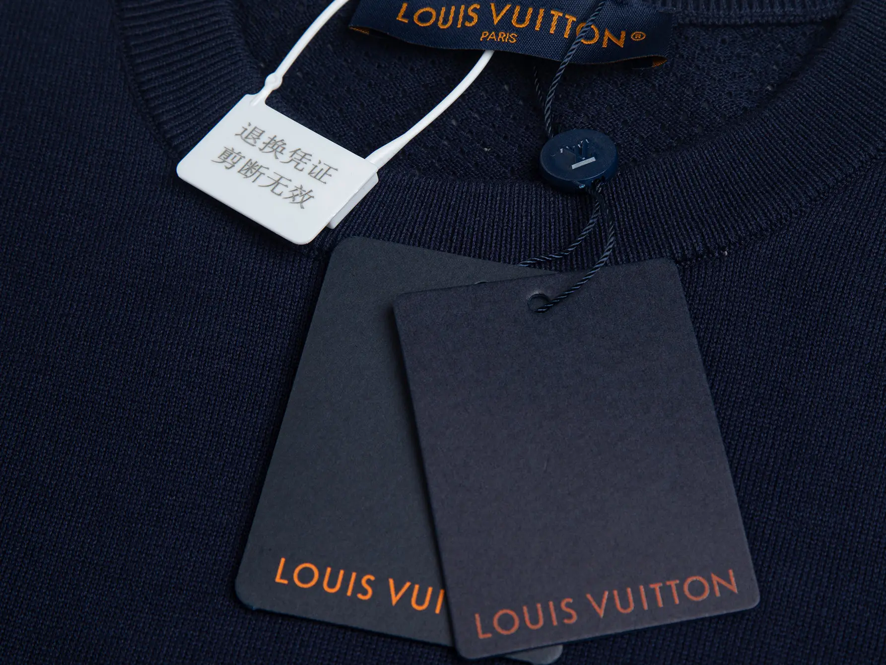 Logo-Embroidered Wool-Blend Knit T-Shirt D15516205 — view 6