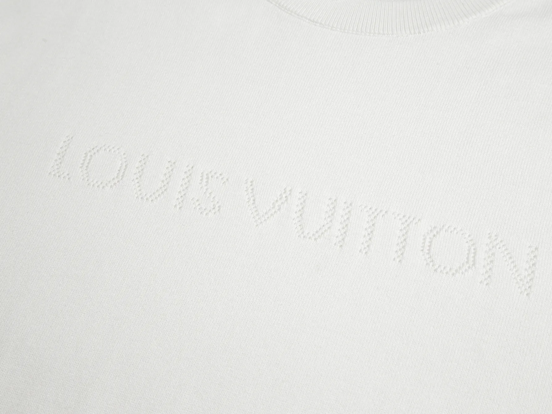 Logo-Embroidered Wool-Blend Knit T-Shirt D15516204 — view 3