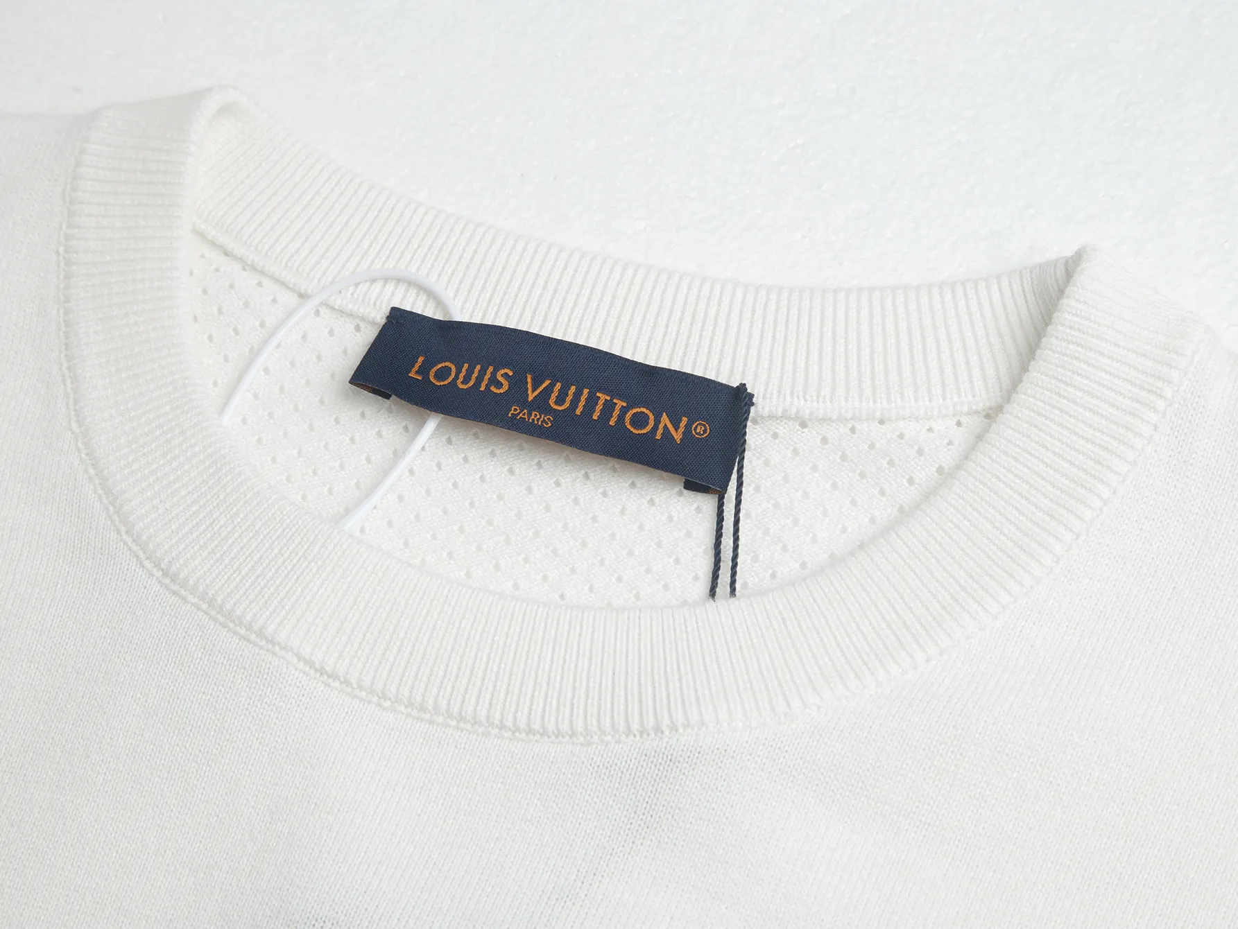 Logo-Embroidered Wool-Blend Knit T-Shirt D15516204 — view 4
