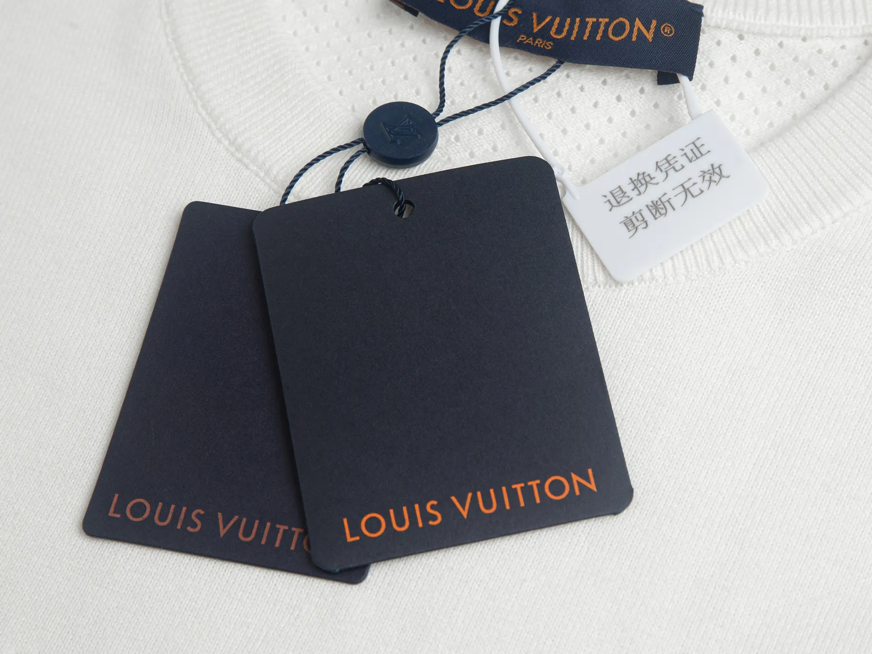 Logo-Embroidered Wool-Blend Knit T-Shirt D15516204 — view 5