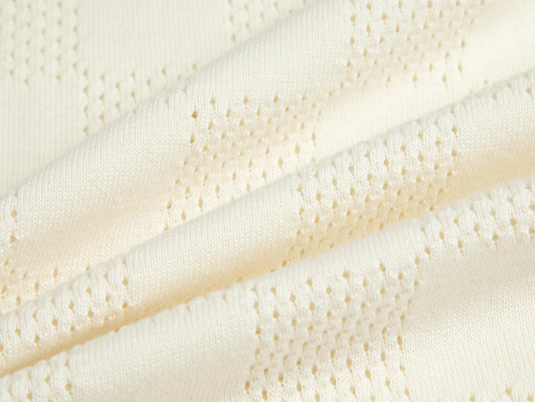 Damier Perforated Wool-Blend Knit T-Shirt D15516203 — view 7