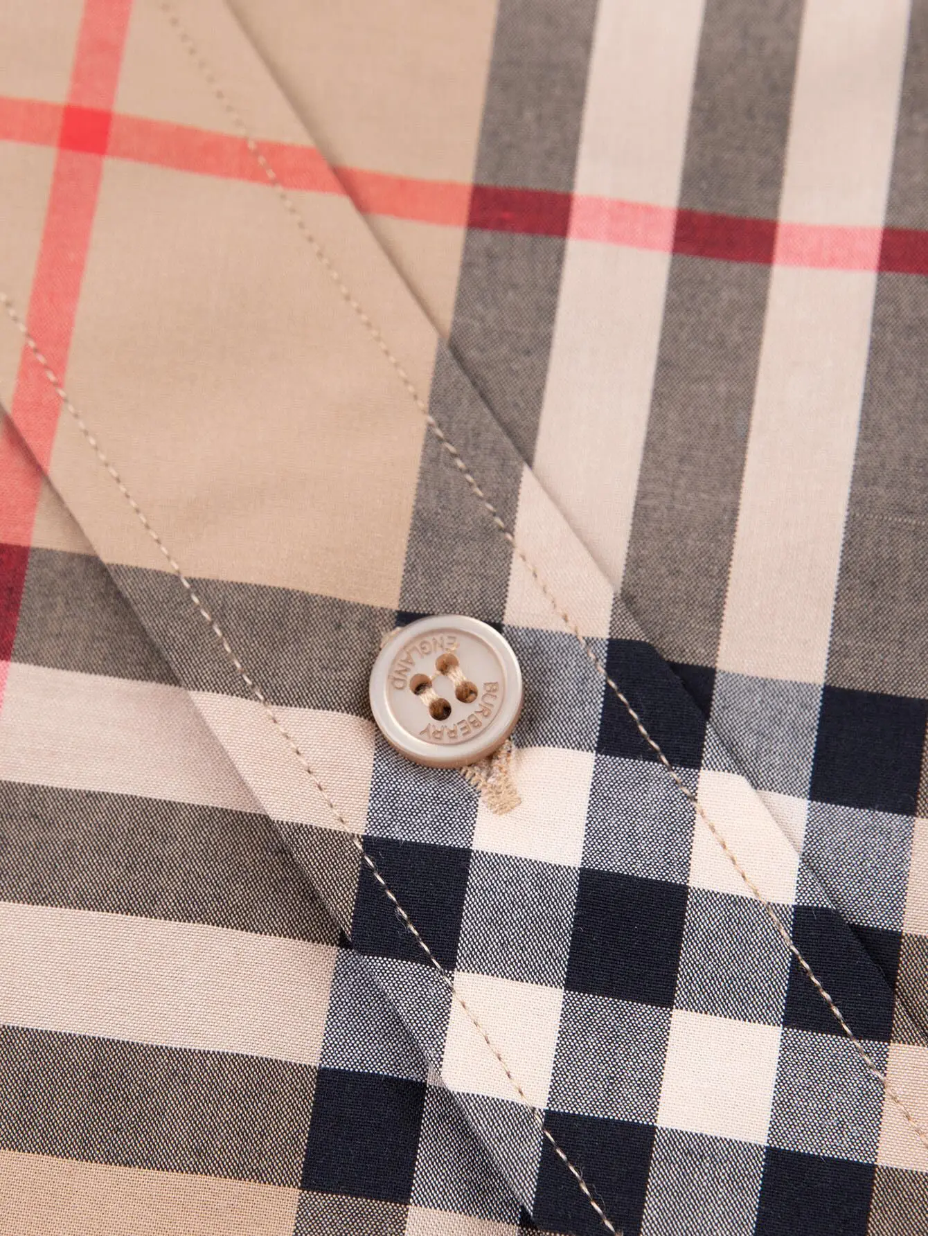 Check Cotton Twill Long-Sleeved Shirt D15516359 — view 5
