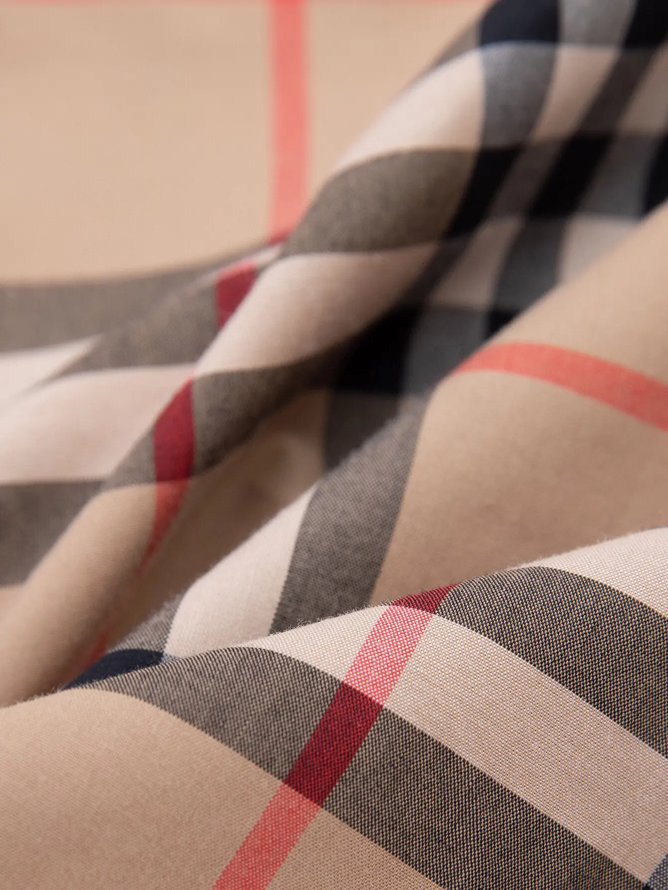 Check Cotton Twill Long-Sleeved Shirt D15516359 — view 7