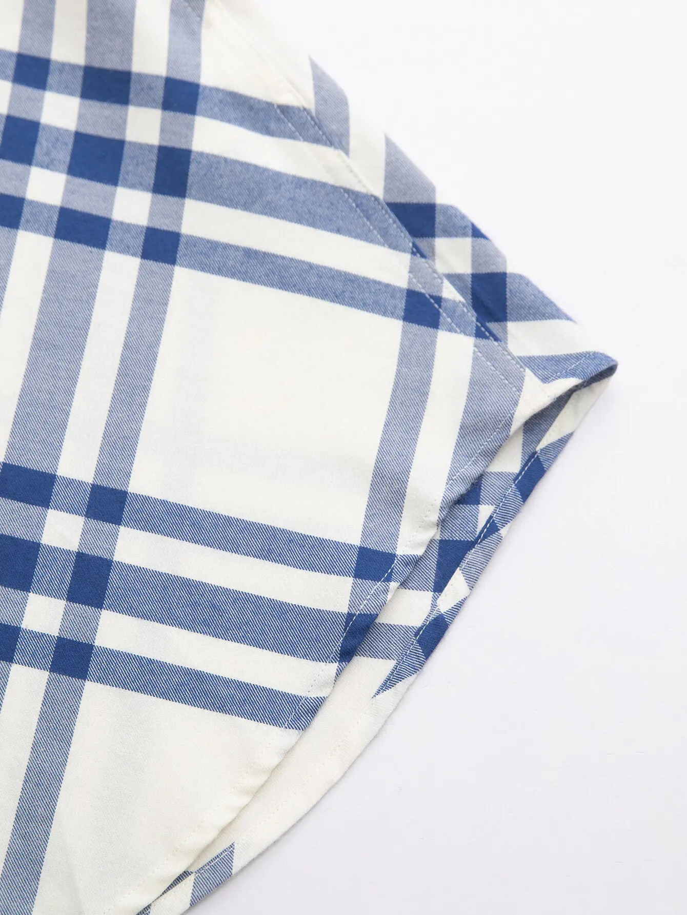 Check Brushed Cotton Long-Sleeve Shirt D15516360 — view 6