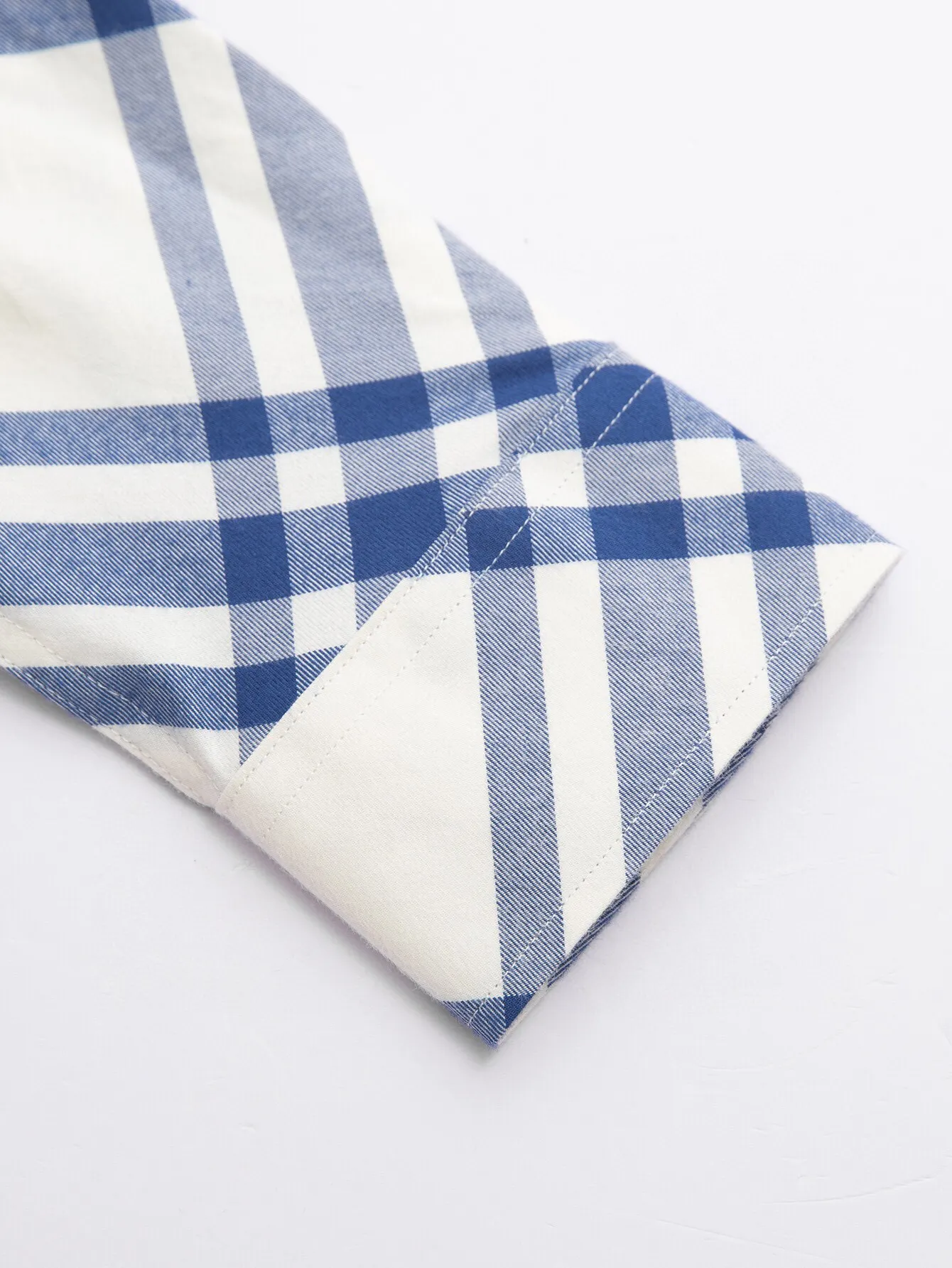 Check Brushed Cotton Long-Sleeve Shirt D15516360 — view 7