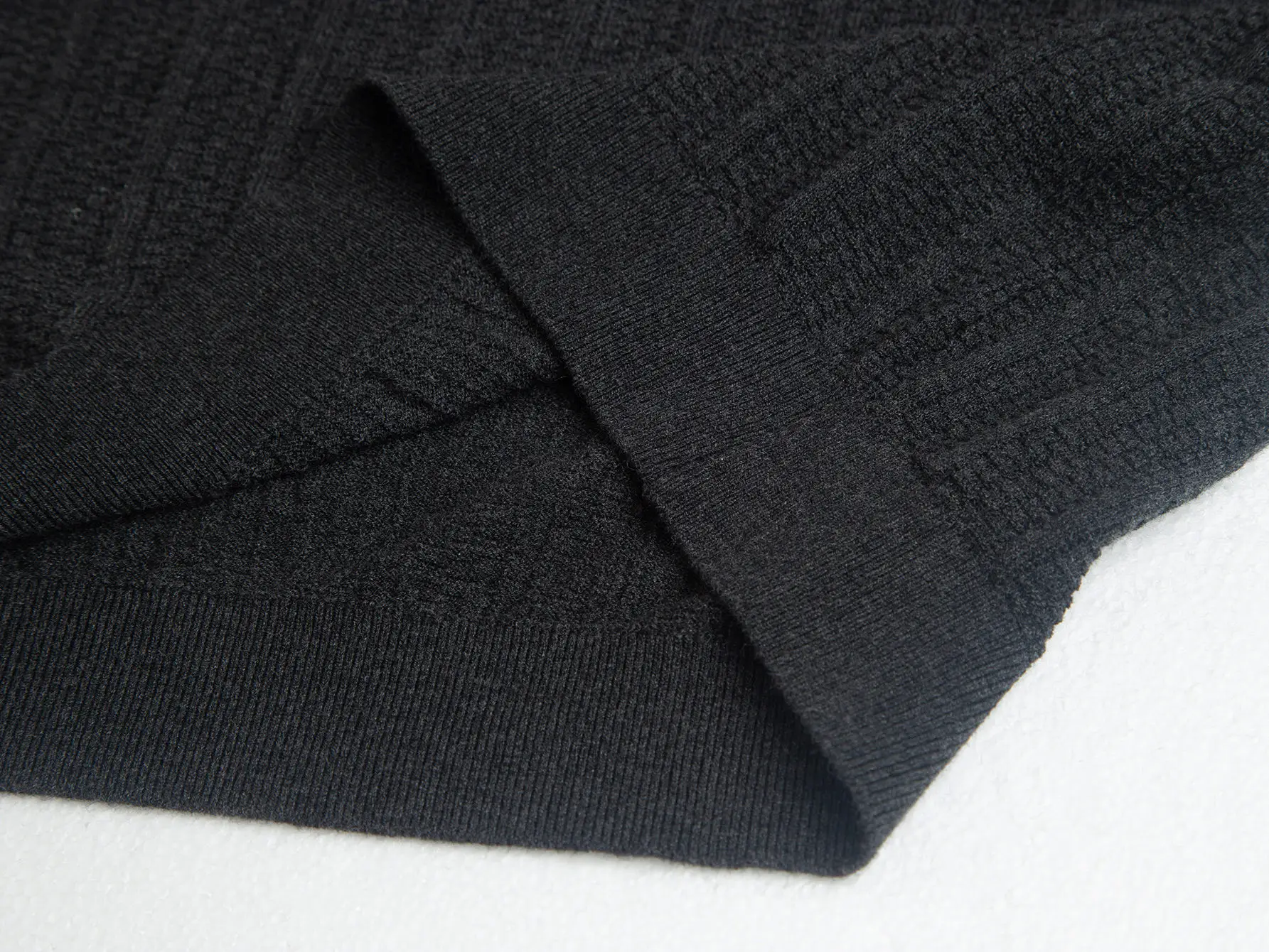 Half-Zip Wool-Blend Knit Polo Shirt D16016191 — view 8