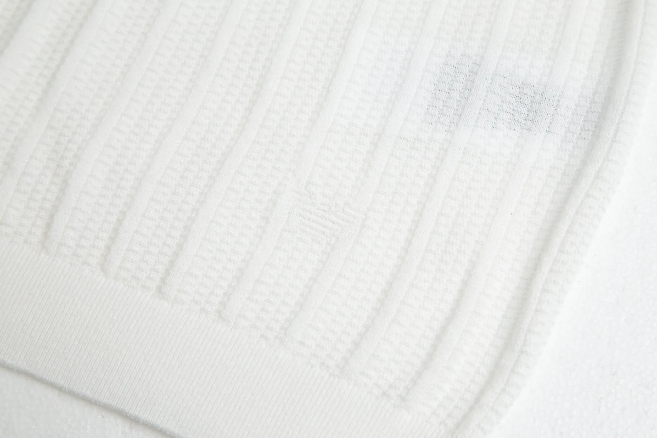 Half-Zip Ribbed Wool-Blend Polo Shirt D16016190 — view 11