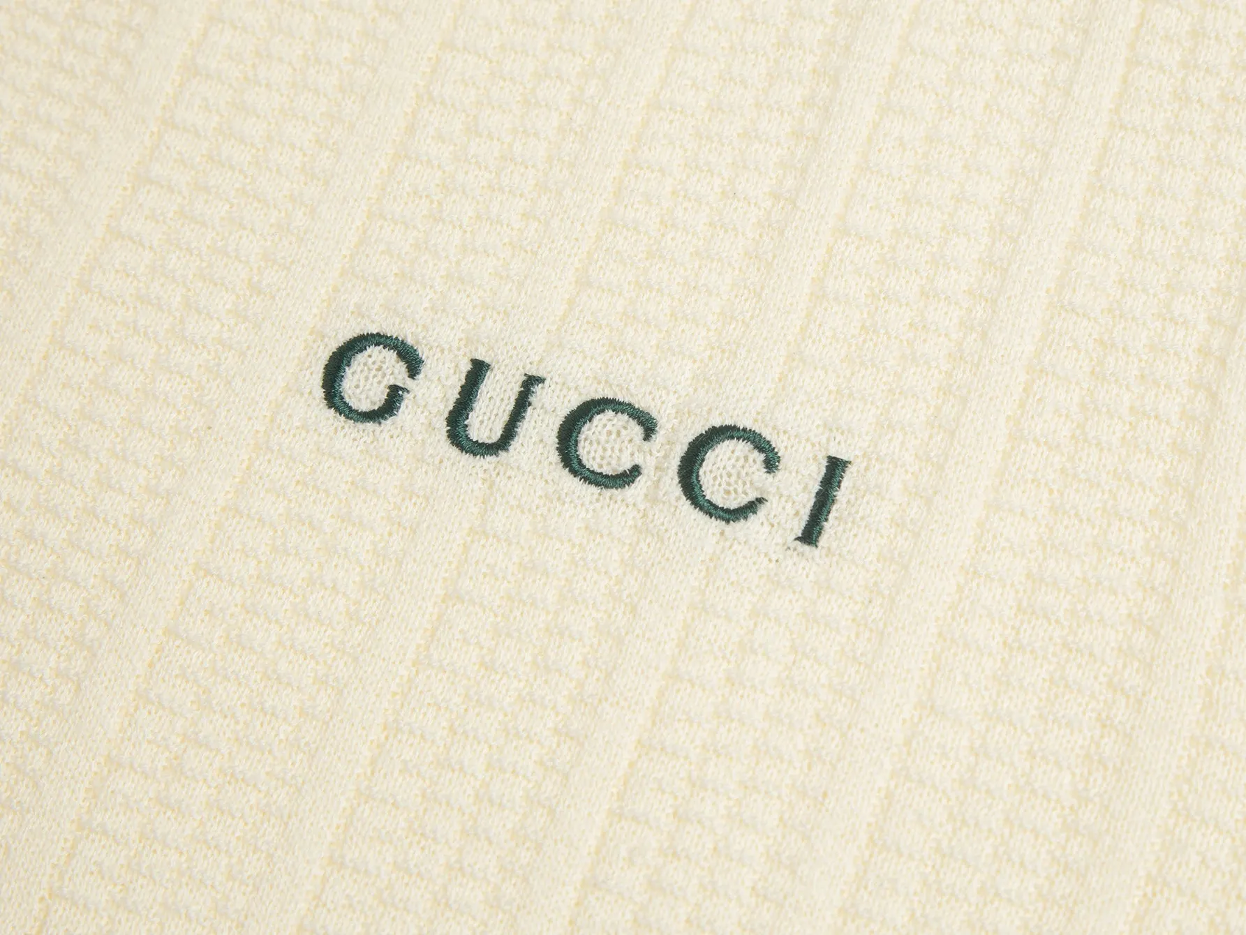 Logo-Embroidered Half-Zip Wool-Blend Polo Shirt D16016189 — view 3