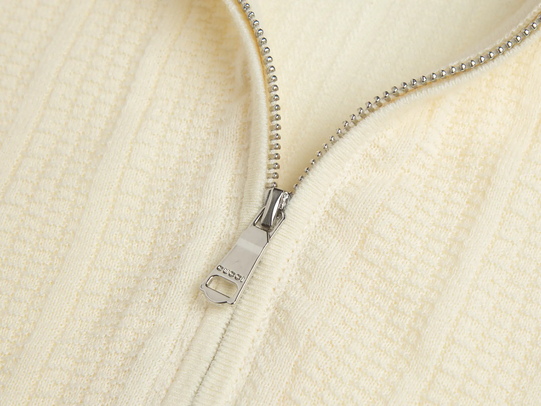 Logo-Embroidered Half-Zip Wool-Blend Polo Shirt D16016189 — view 5