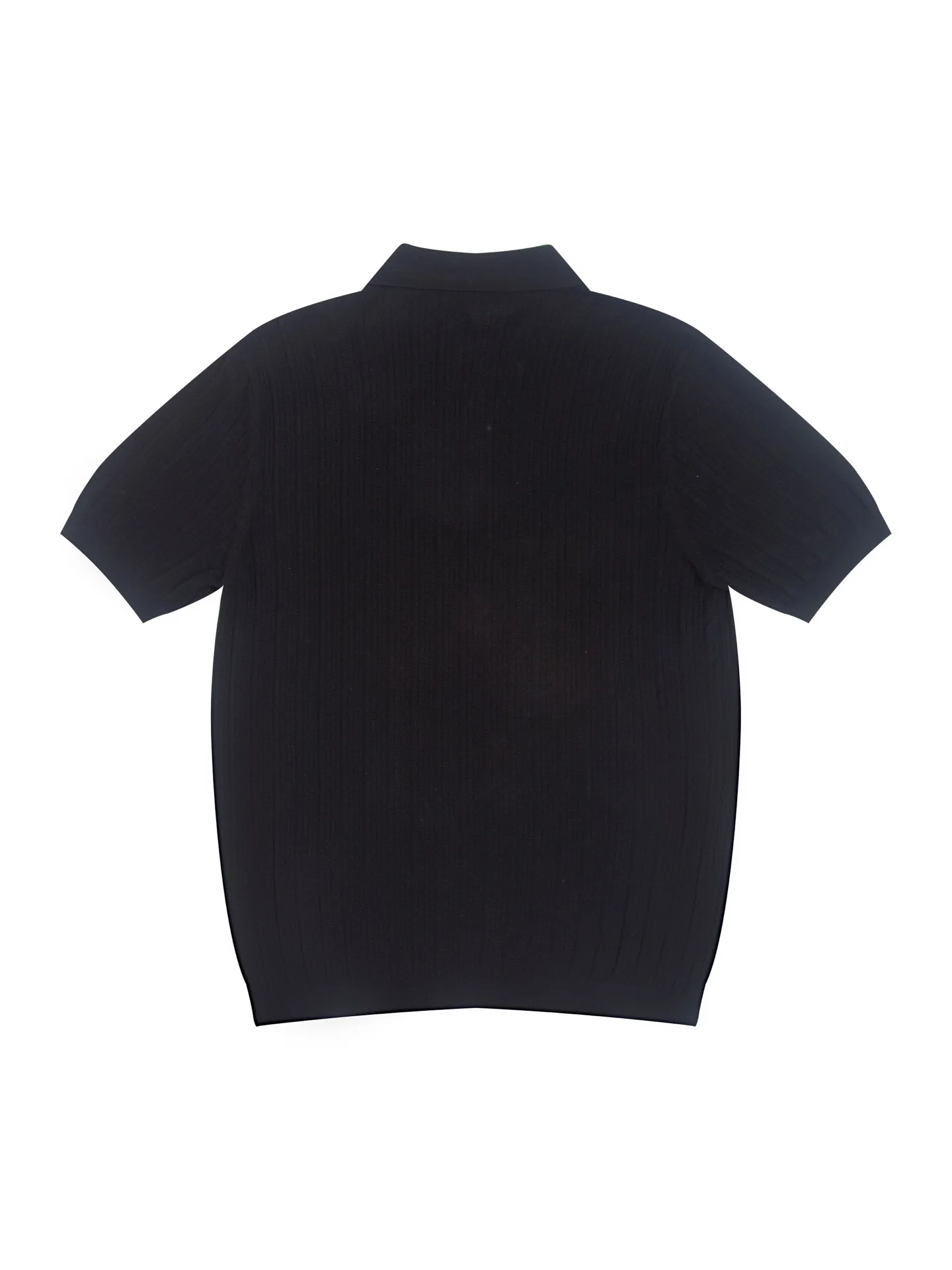 Logo-Embroidered Half-Zip Wool-Blend Polo Shirt D16016188 — view 2