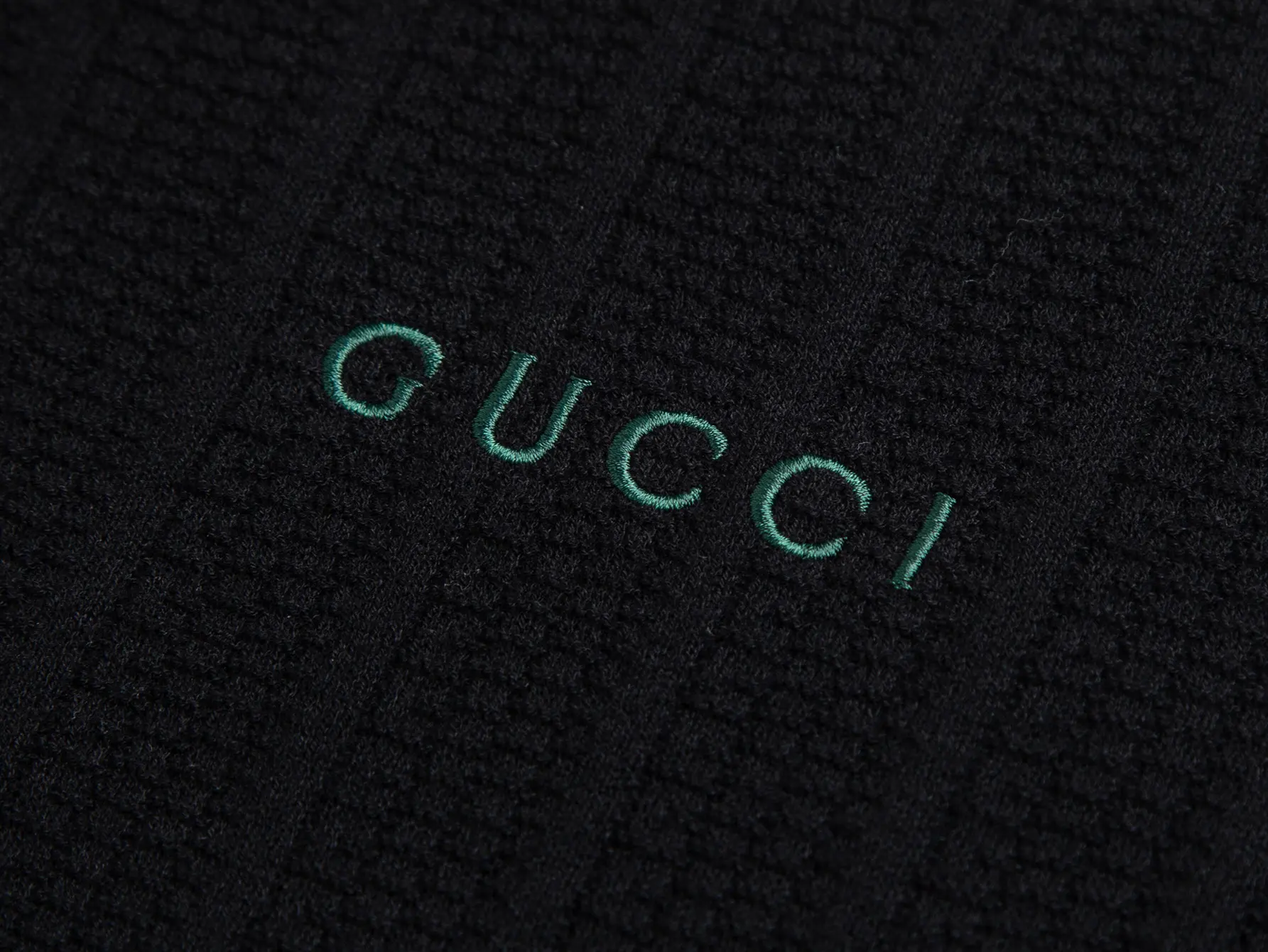 Logo-Embroidered Half-Zip Wool-Blend Polo Shirt D16016188 — view 3