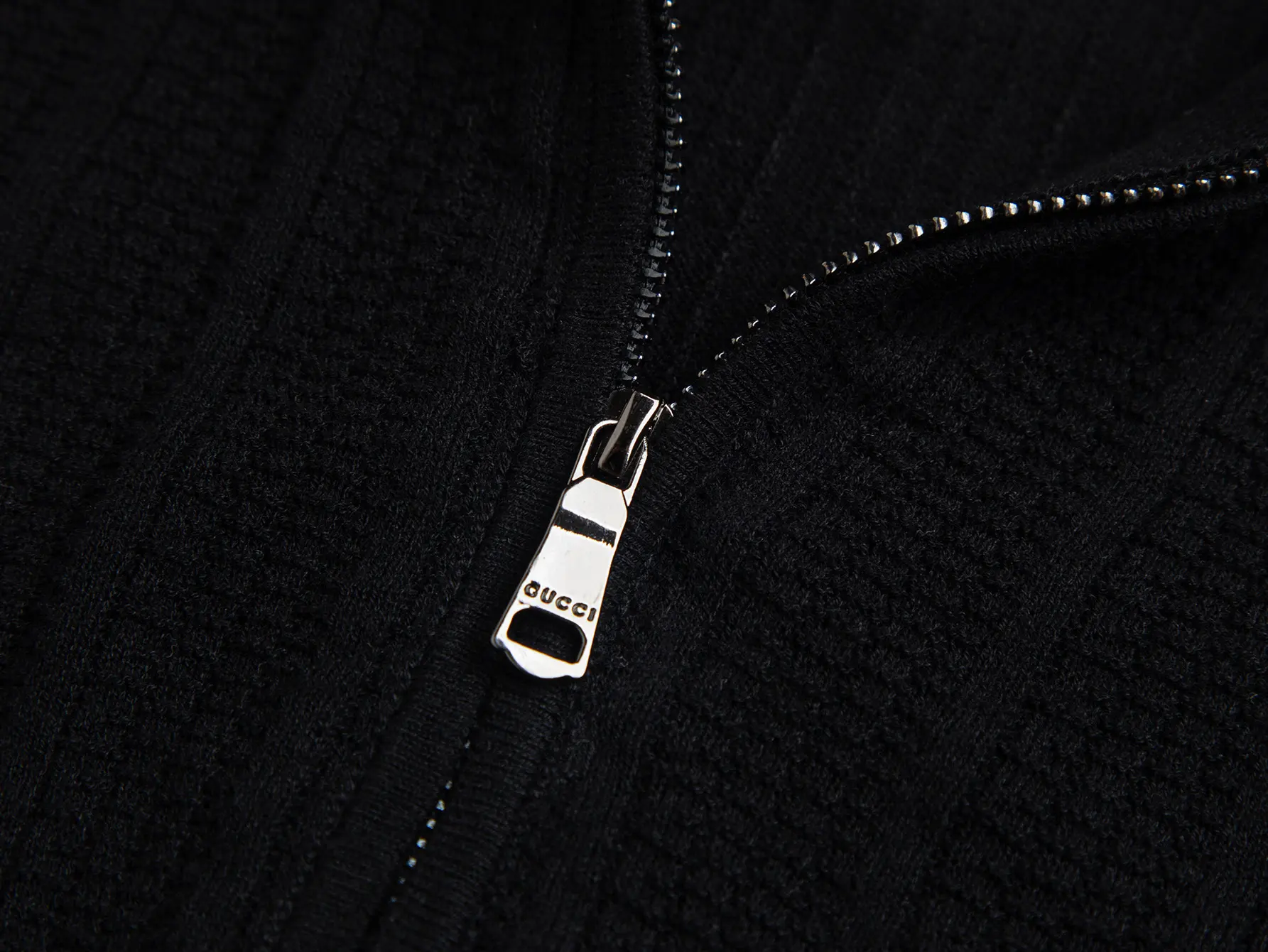 Logo-Embroidered Half-Zip Wool-Blend Polo Shirt D16016188 — view 5