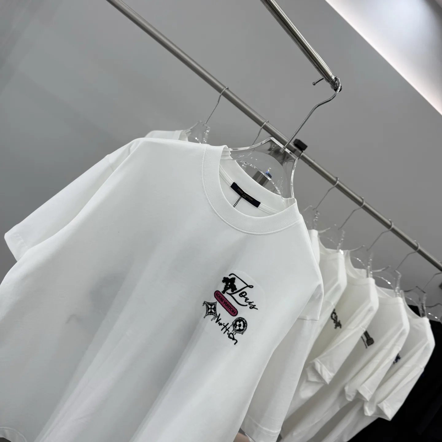 Embroidered Logo Cotton T-Shirt D16014262 — view 3