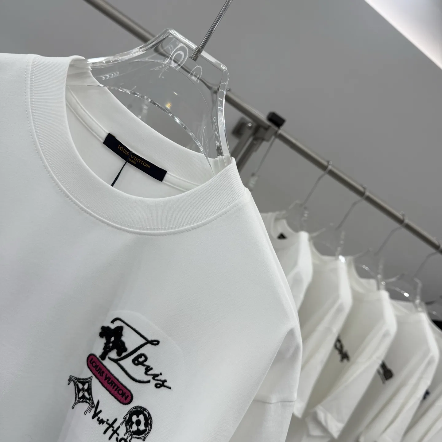 Embroidered Logo Cotton T-Shirt D16014262 — view 4