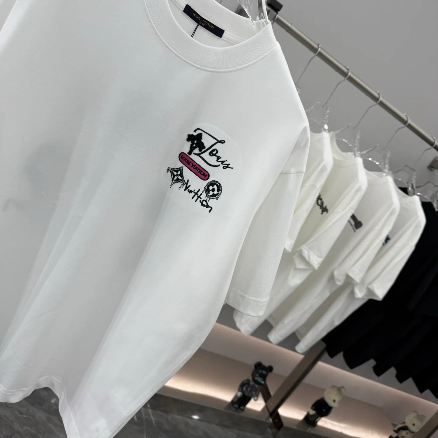 Embroidered Logo Cotton T-Shirt D16014262 — view 5
