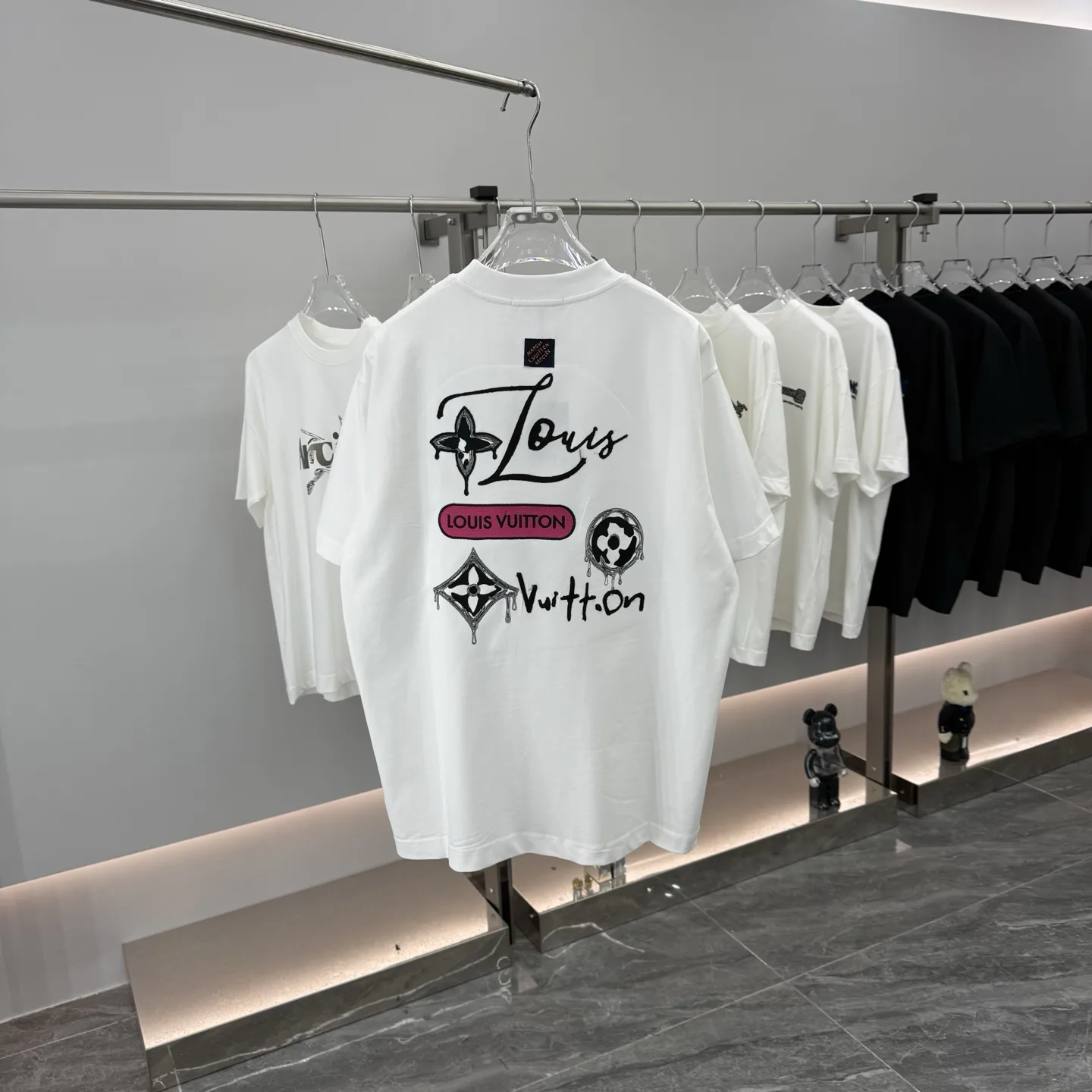 Embroidered Logo Cotton T-Shirt D16014262 — view 7