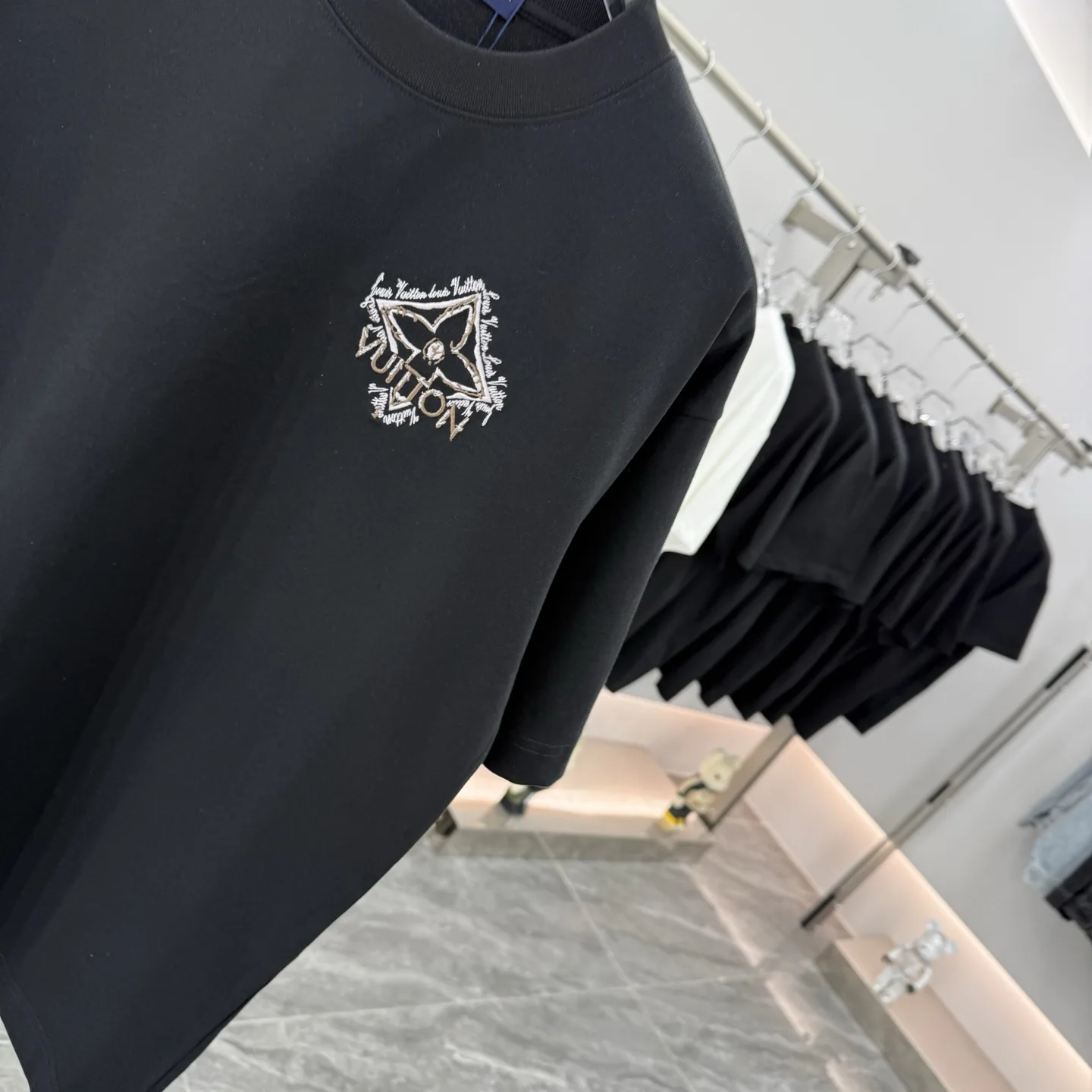 Embroidered Logo Cotton T-Shirt D16014268 — view 5