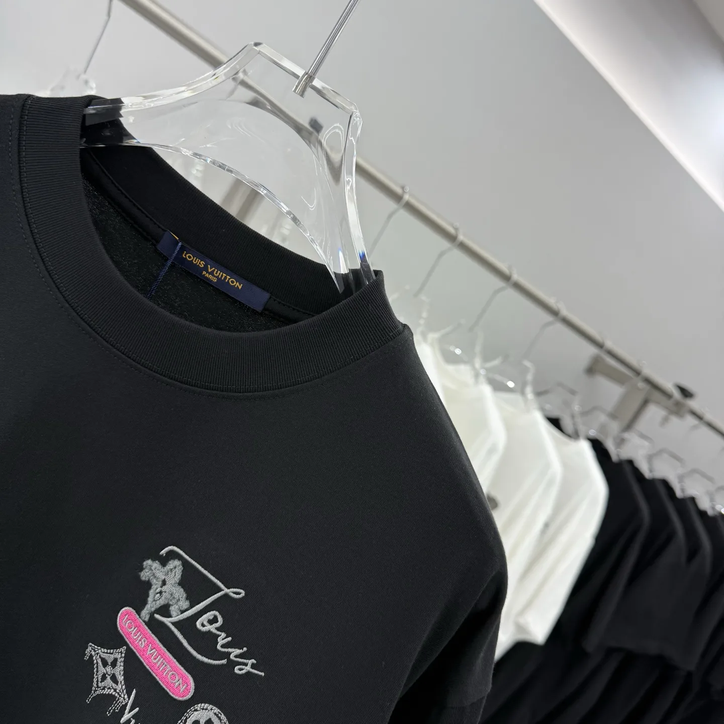 Embroidered Logo Cotton T-Shirt D16014263 — view 4