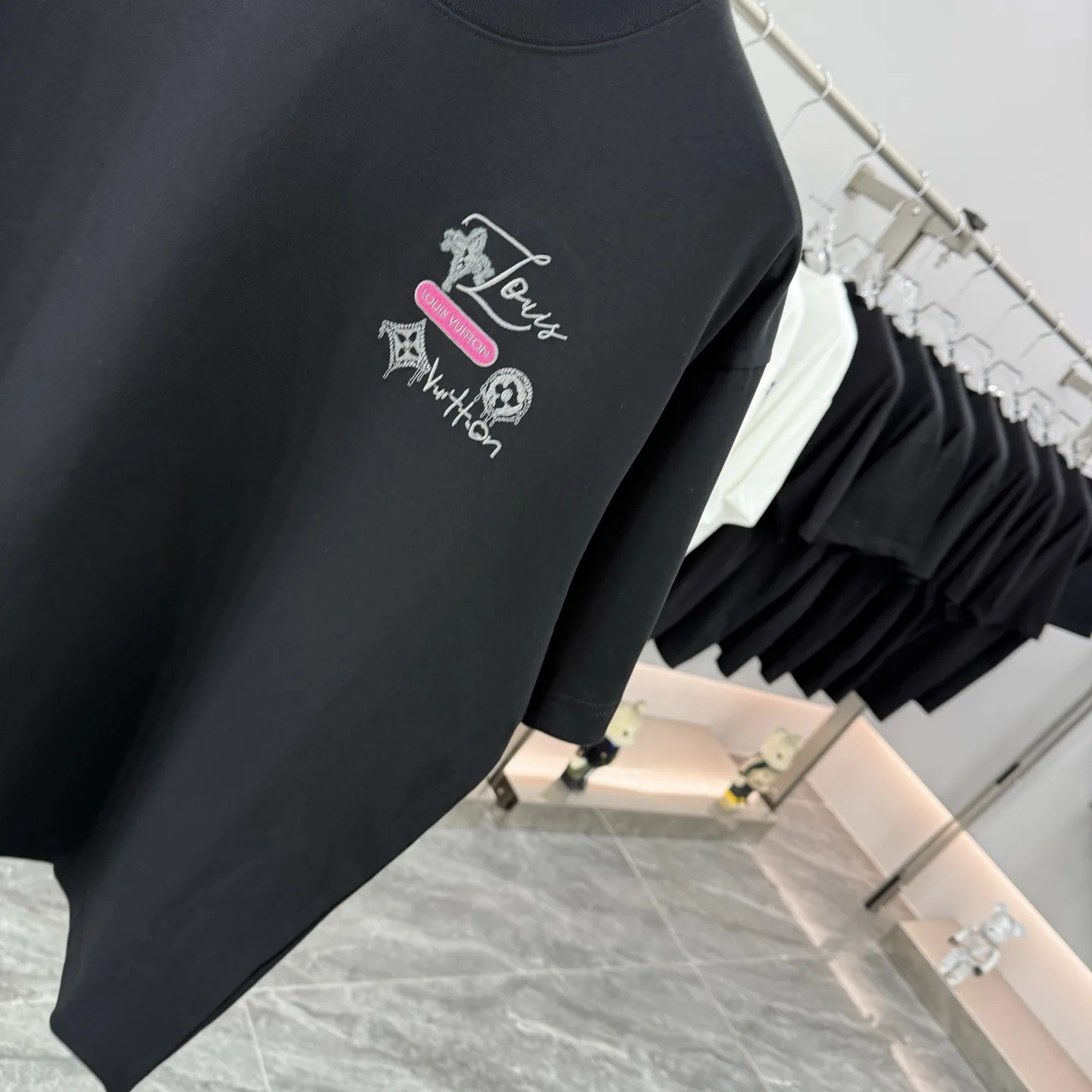 Embroidered Logo Cotton T-Shirt D16014263 — view 5