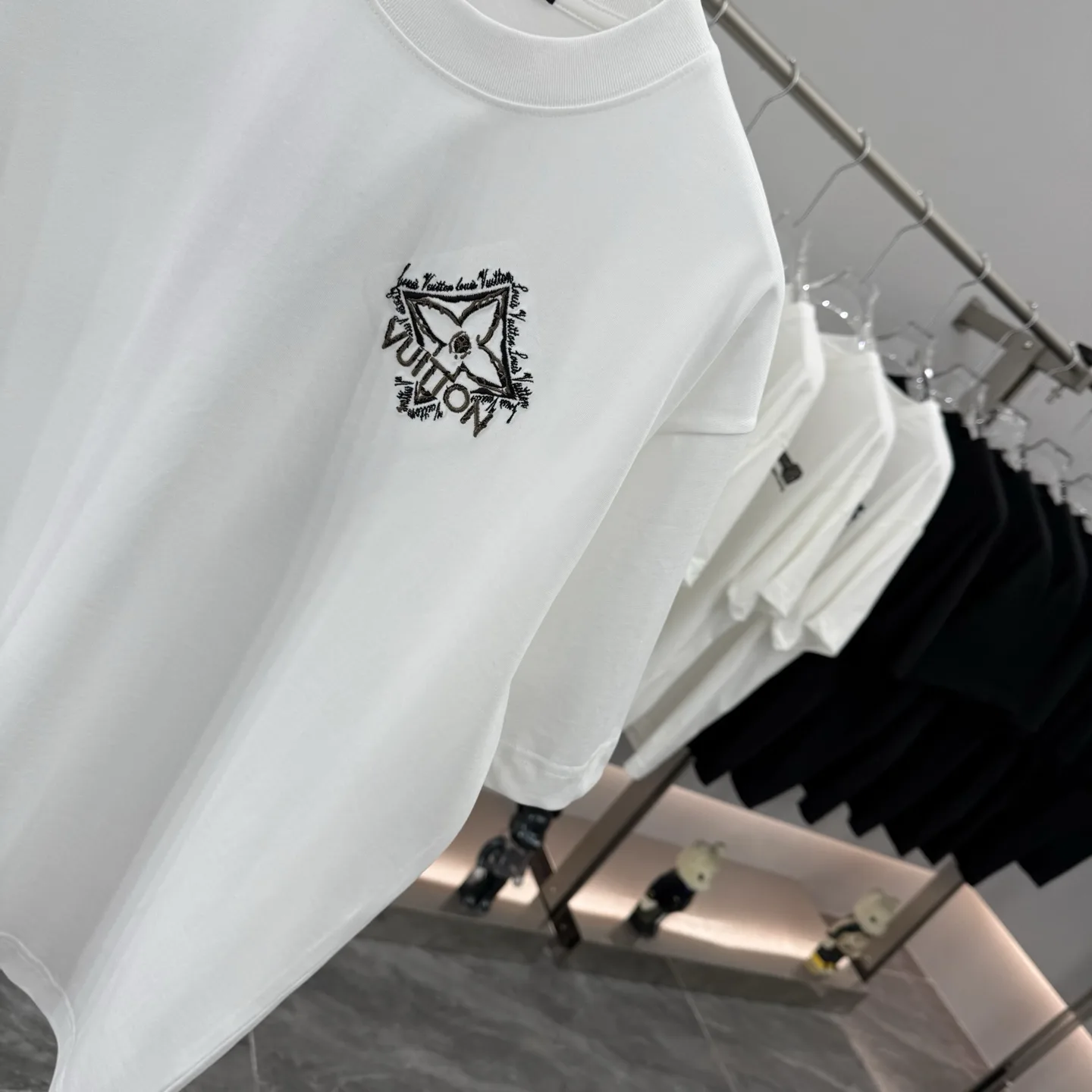 Embroidered Logo Cotton T-Shirt D16014267 — view 5